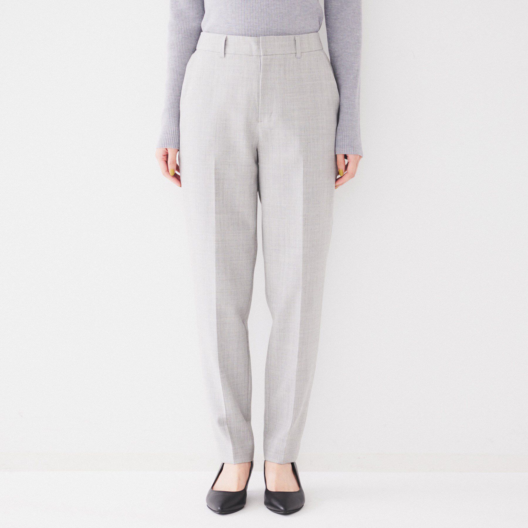 UNTITLED「【後ろウエストゴム/洗える】2WAYストレッチテーパードパンツ」|その他|