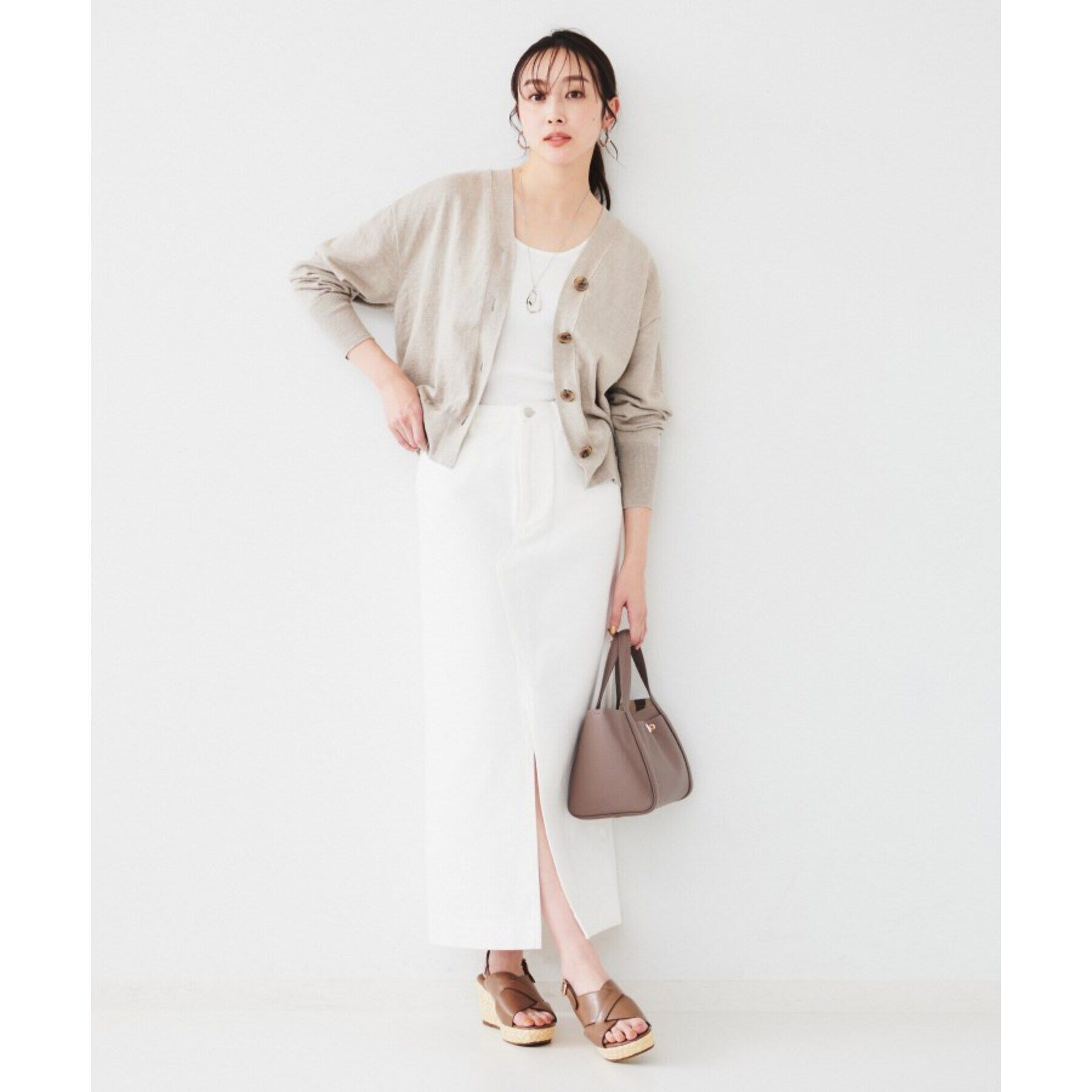 UNTITLED「セミタイトデニムスカート」|スカート|