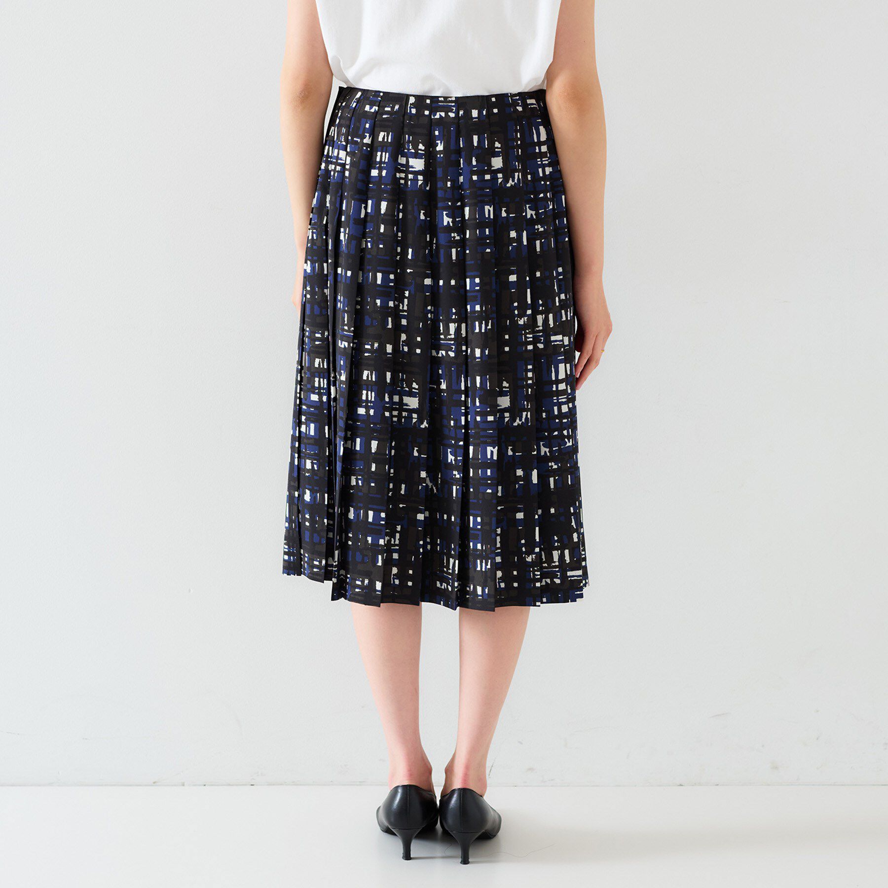 UNTITLED「【セットアップ可能】チェックプリント プリーツスカート」|スカート|