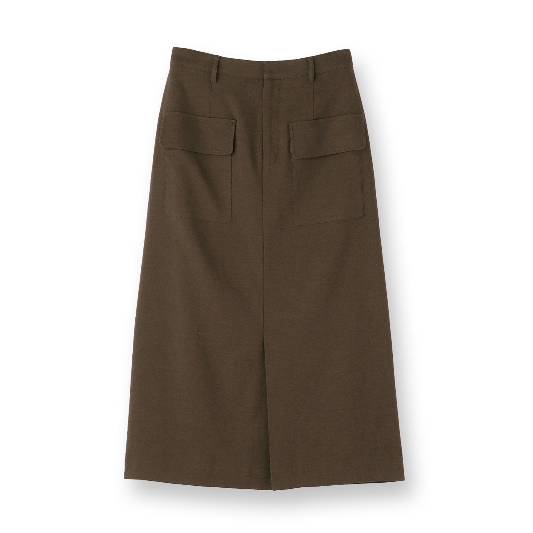 UNTITLED「【きれいめ/前スリット】麻混カーゴスカート」|スカート|