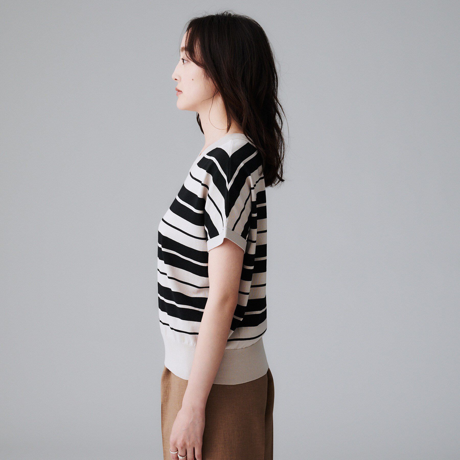 UNTITLED「【洗える/前後2WAY】ネックプルオーバーニット」|ニット・セーター|