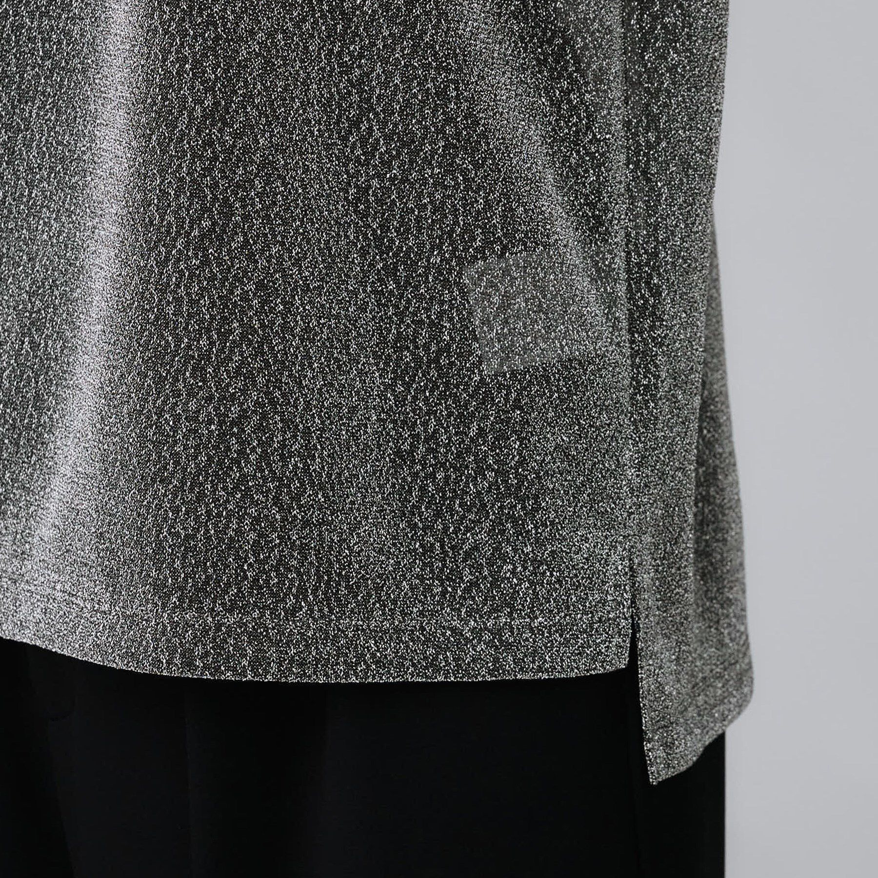 UNTITLED「【洗える】ラメシアーTシャツ」|Tシャツ・カットソー|