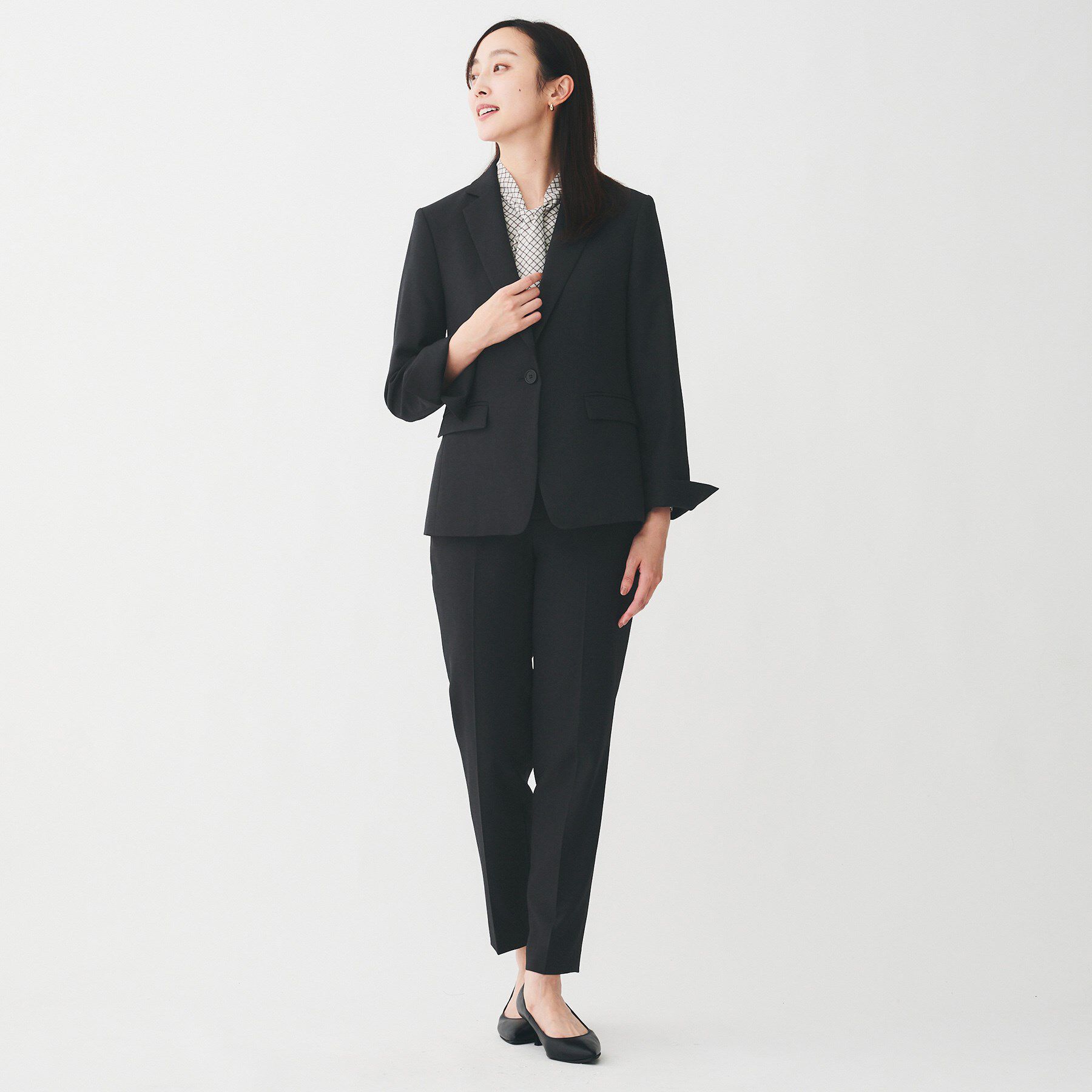 UNTITLED「【洗える/お仕事スーツ】ドライメランジ テーパードパンツ」|その他|