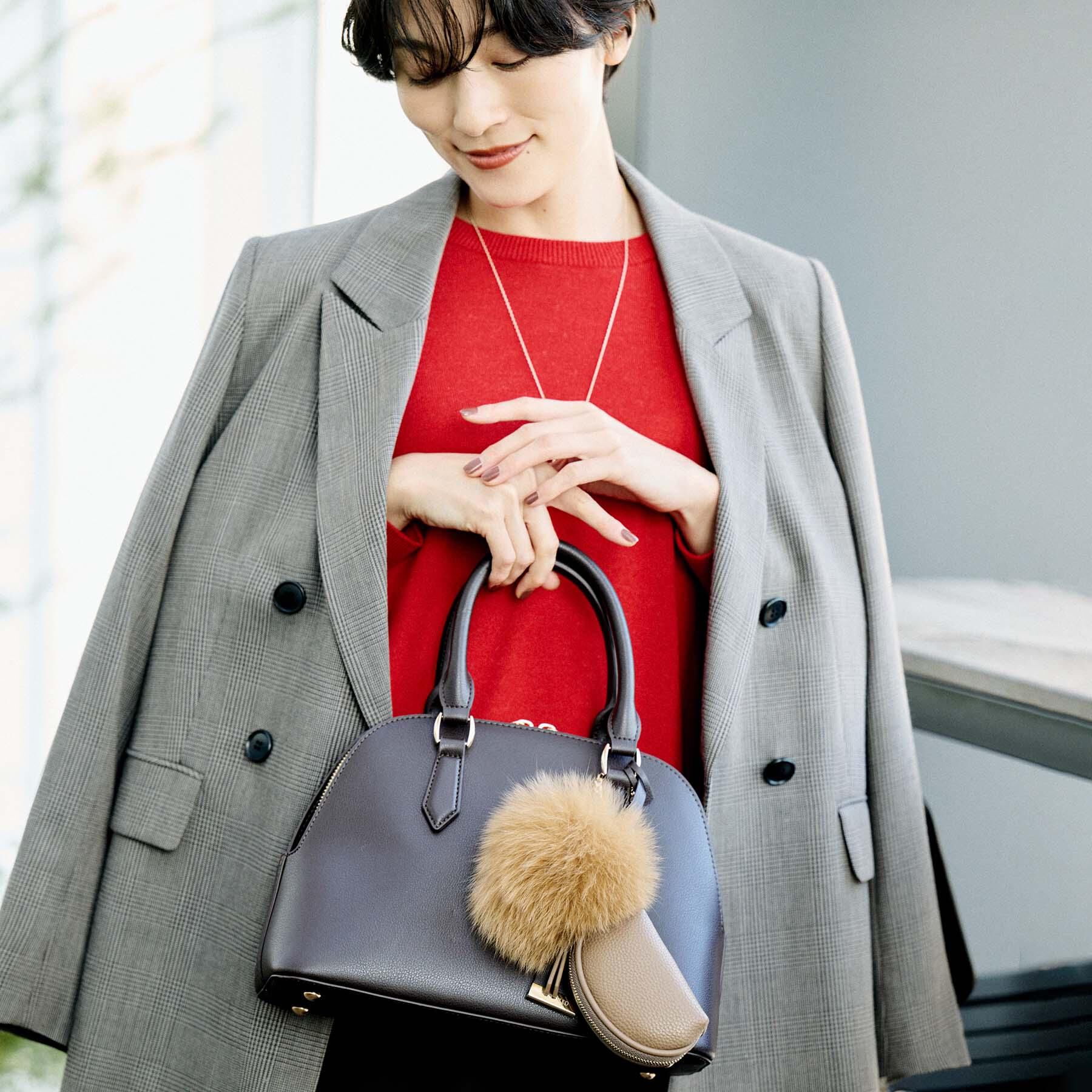 UNTITLED「【トレンド／ギフト】ファー＆ポーチチャーム」|キーケース|