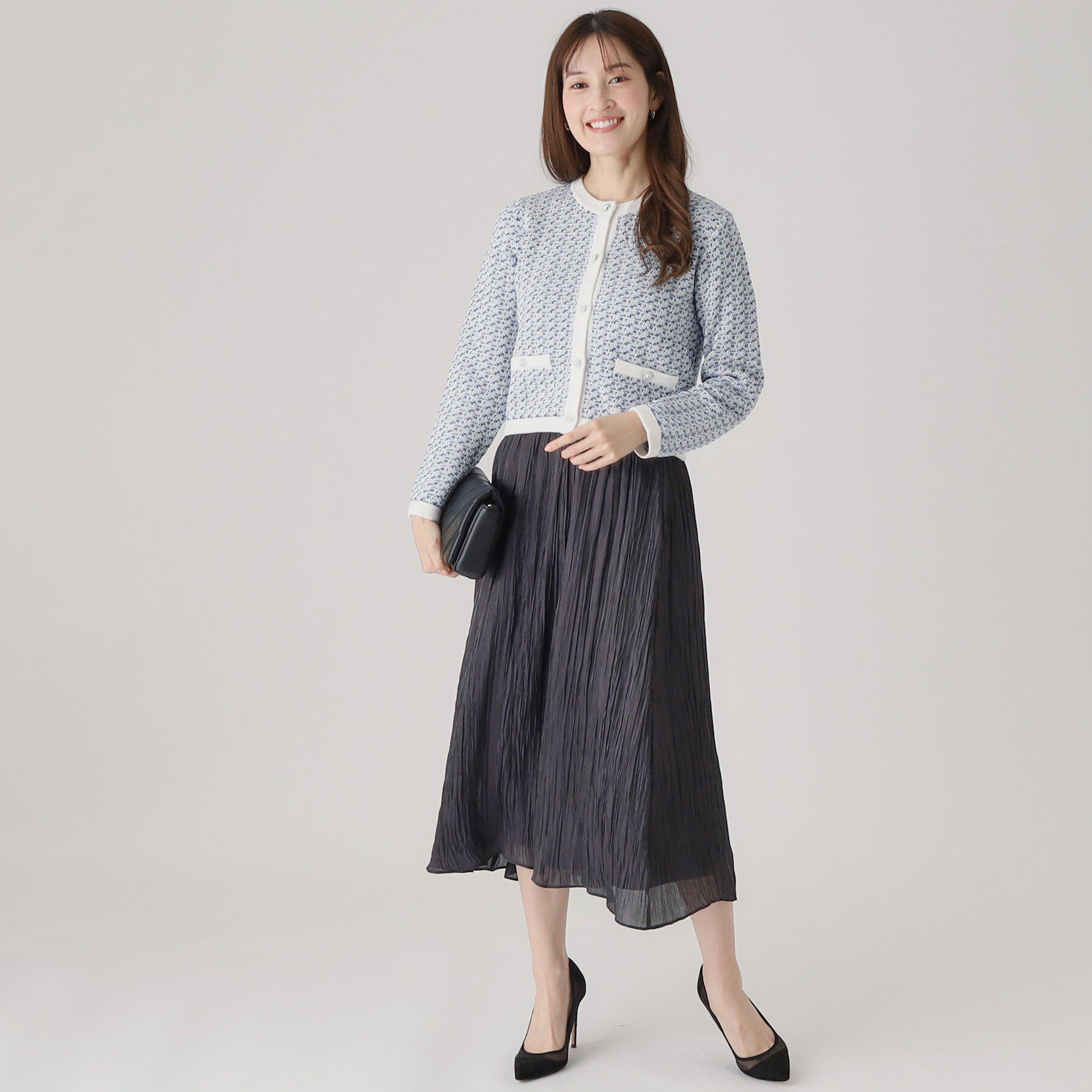 COUP DE CHANCE「【洗える／日本製／ウエストゴム】ランダムプリーツスカート」|スカート|