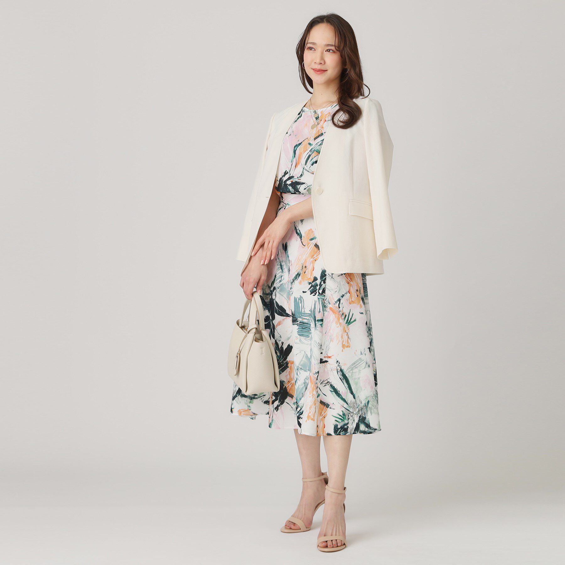 COUP DE CHANCE「【洗える／日本製】プリント柄フレアスカート」|スカート|