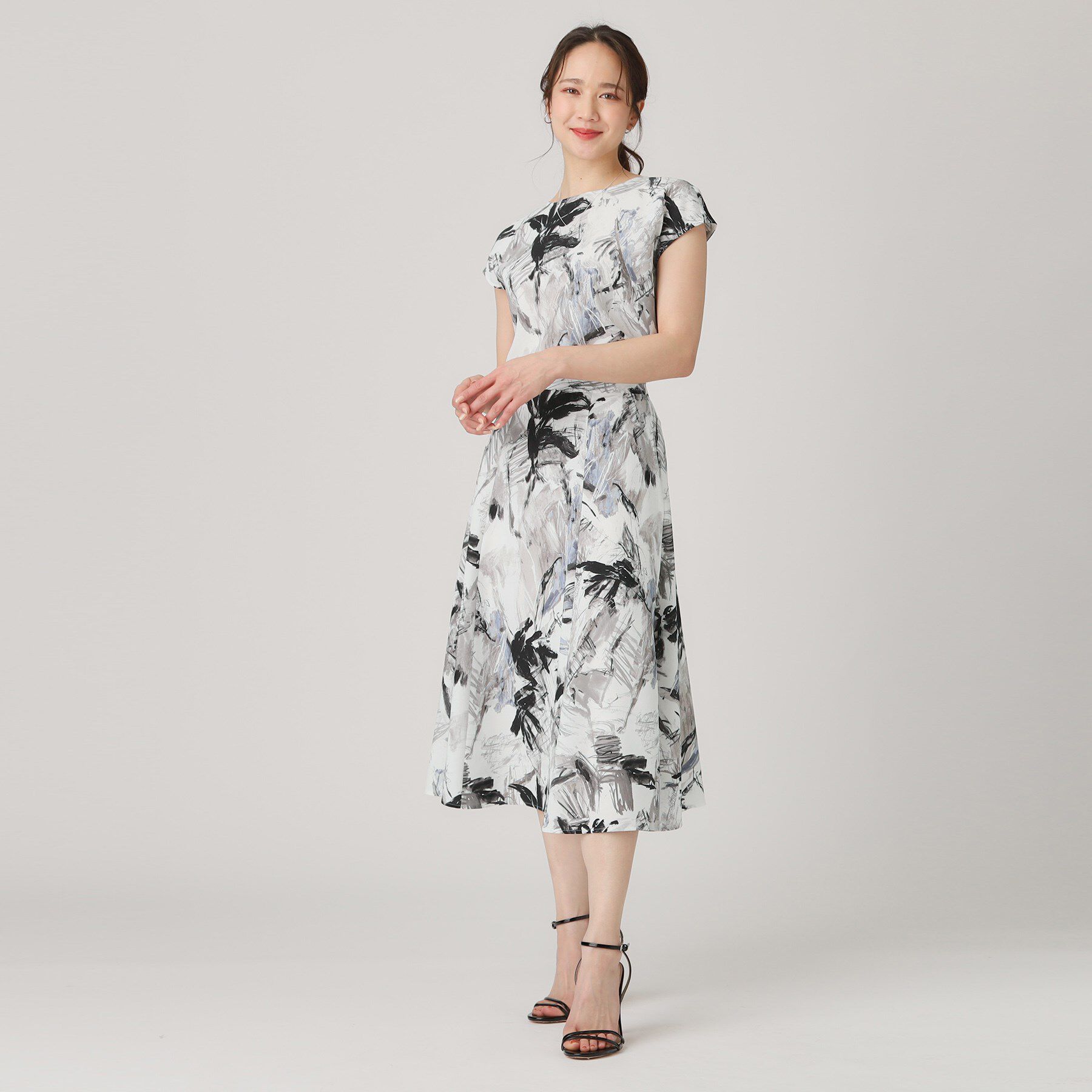 COUP DE CHANCE「【洗える／日本製】プリント柄フレアスカート」|スカート|