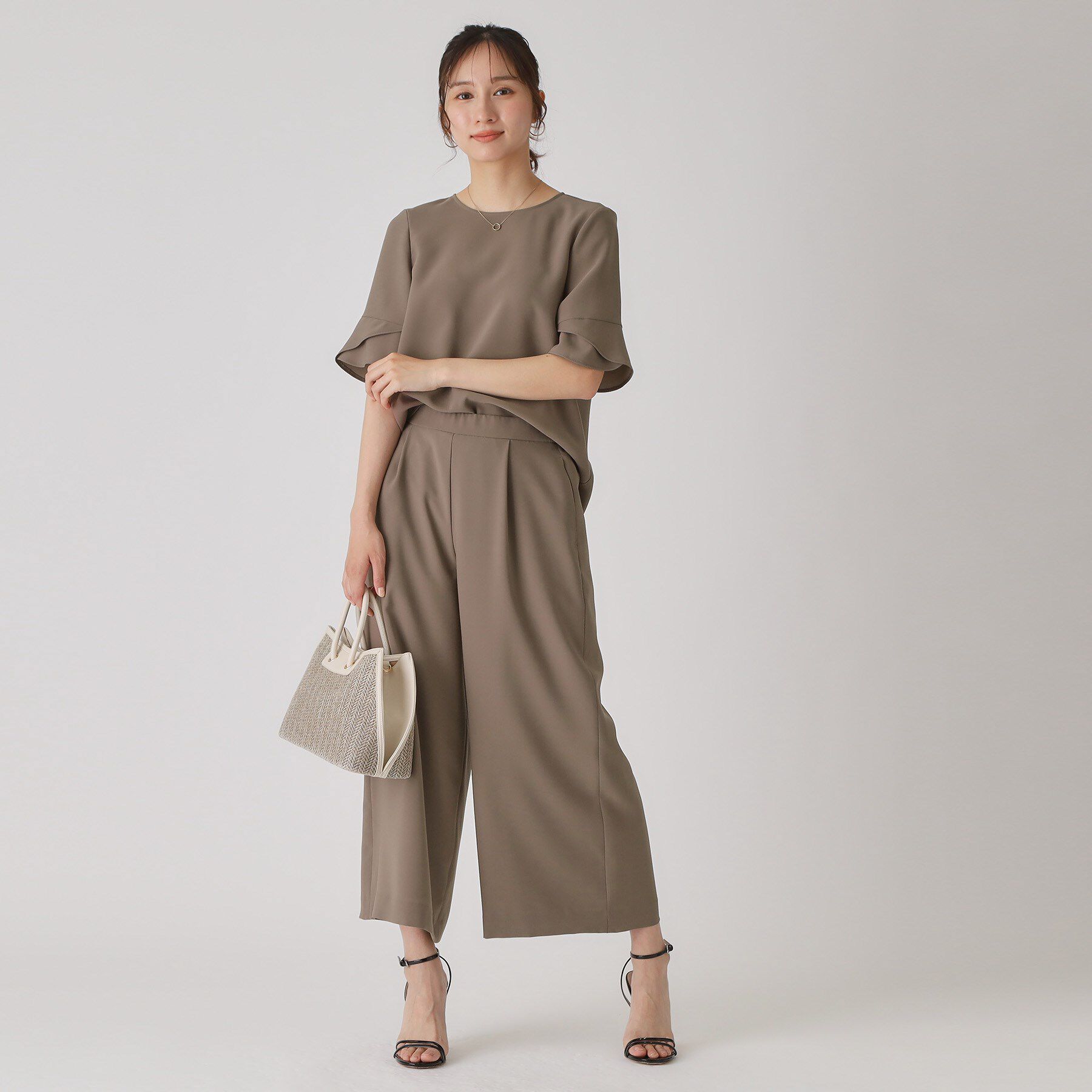 COUP DE CHANCE「【洗える／日本製】ウエストゴムワイドパンツ」|その他|