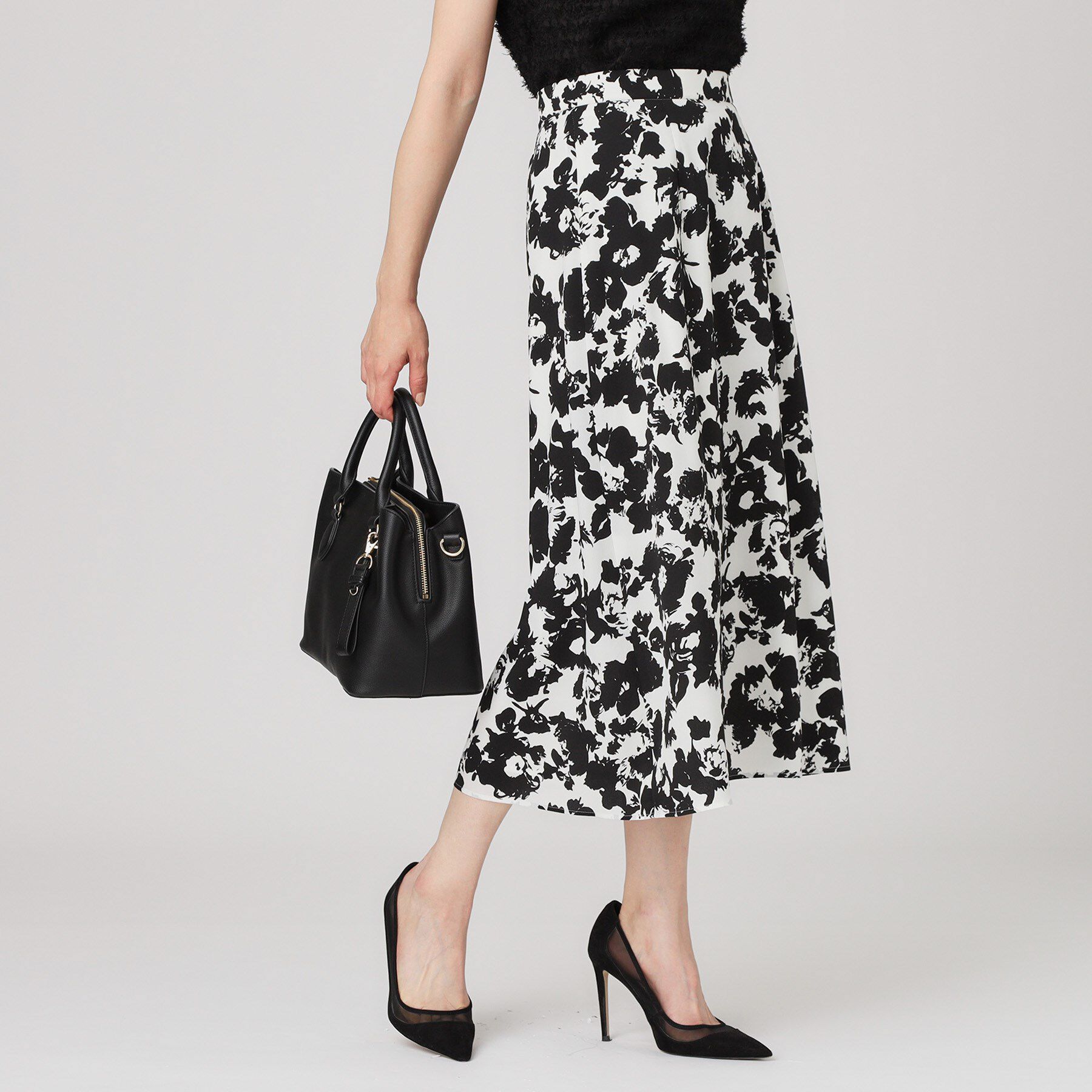 COUP DE CHANCE「【手洗い可／日本製】花柄フレアスカート」|スカート|