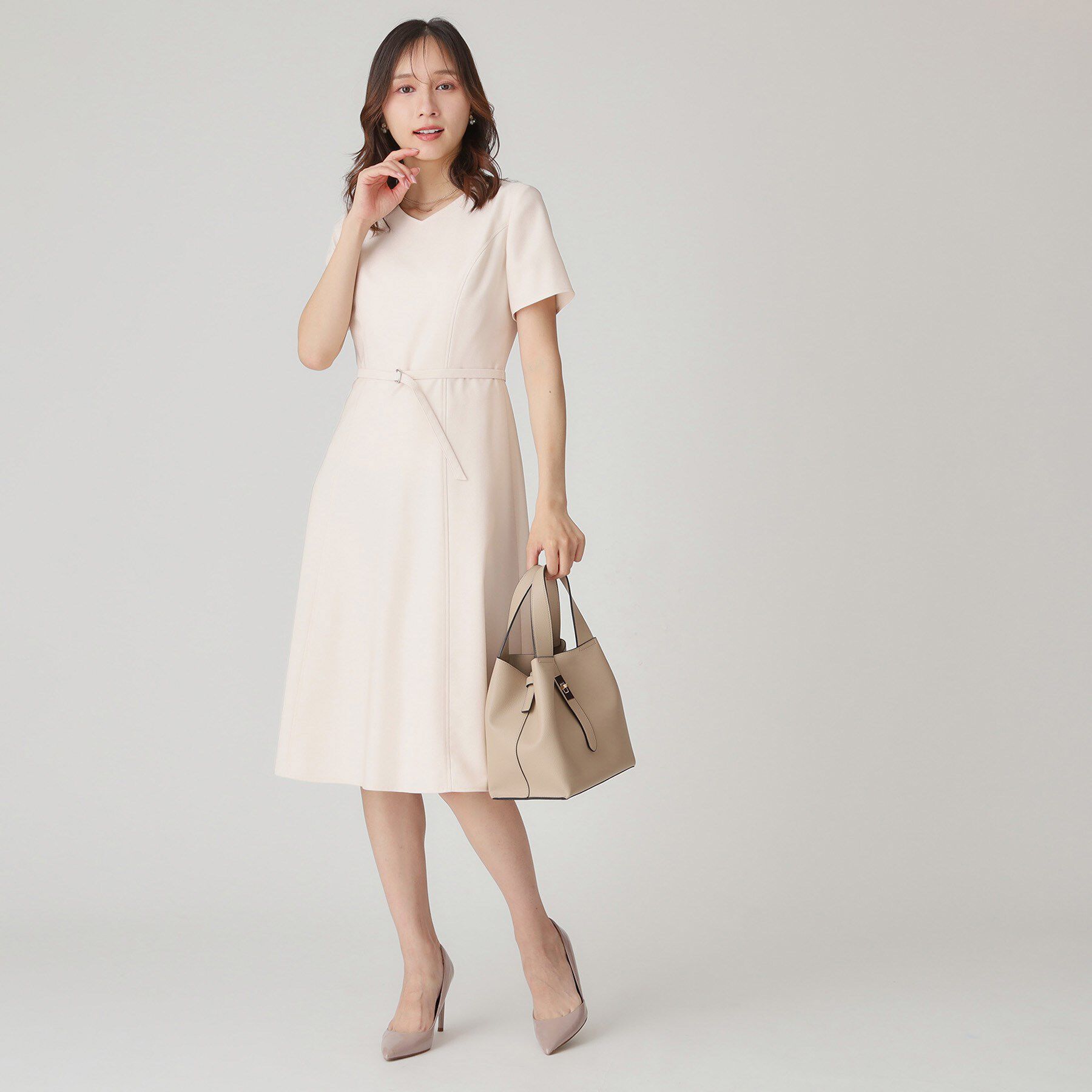 COUP DE CHANCE「【手洗い可／日本製】Aラインフレアワンピース」|ワンピース|