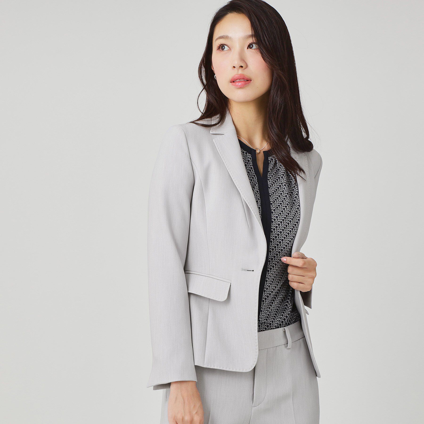 COUP DE CHANCE「【手洗い可／日本製／スーツ可】テーラードジャケット」|テーラードジャケット|ライトグレー(011