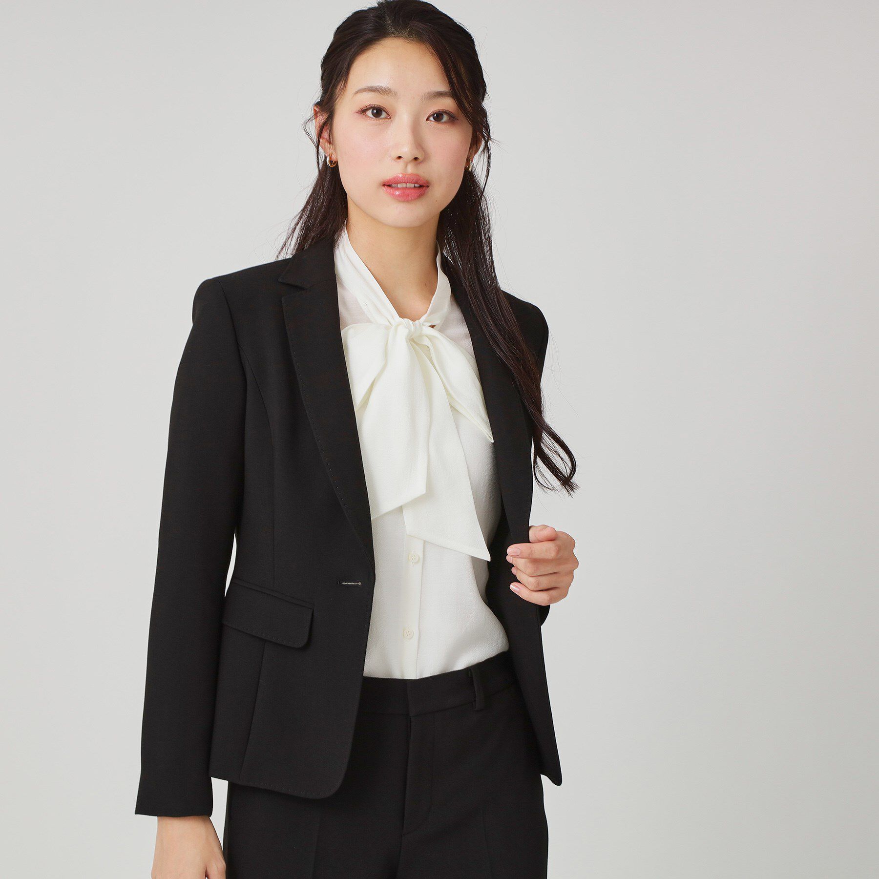 COUP DE CHANCE「【手洗い可／日本製／スーツ可】テーラードジャケット」|テーラードジャケット|ブラック(019)