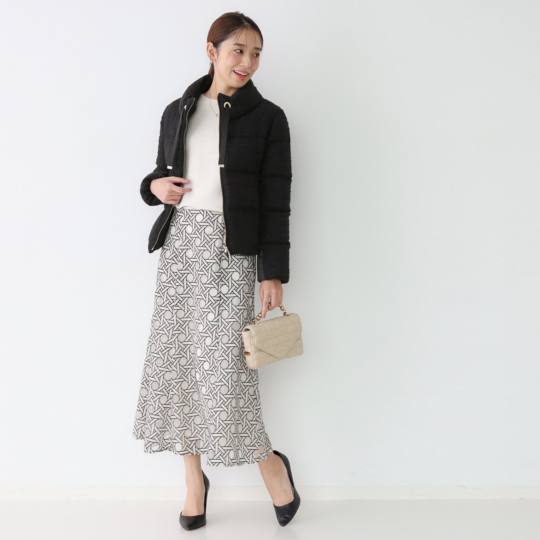 COUP DE CHANCE「【ショート丈】ツイードダウン」|ダウン|