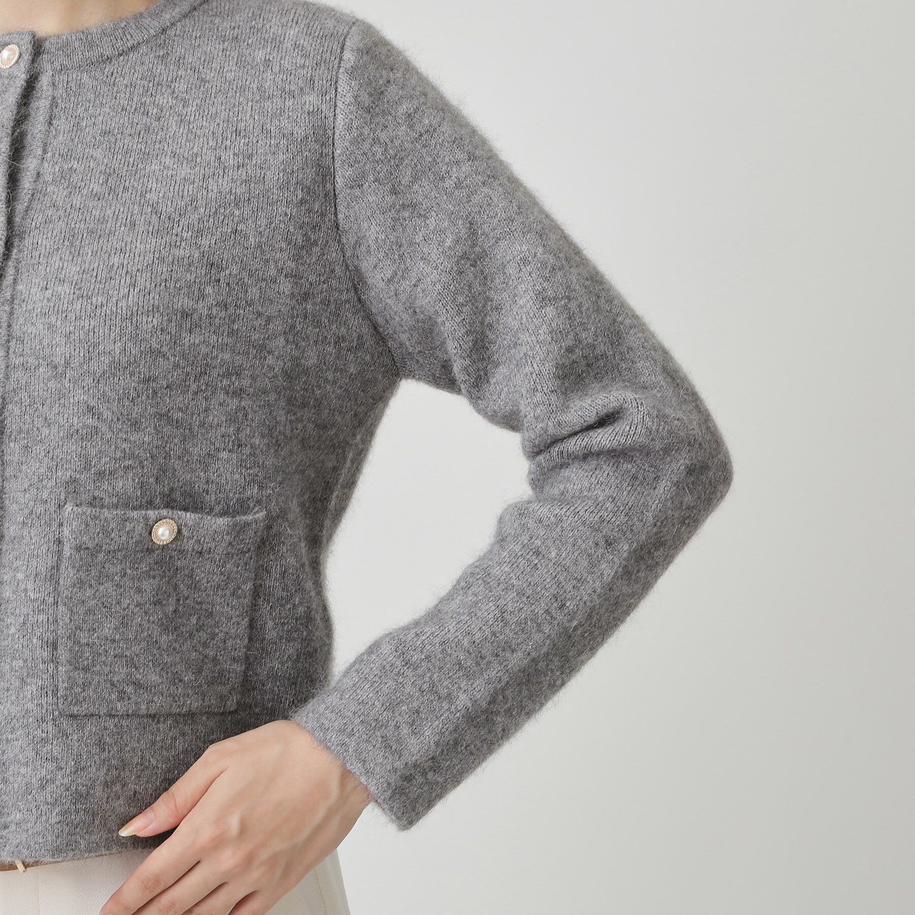 COUP DE CHANCE「【手洗い可】ジャケット風カーディガン」|カーディガン|