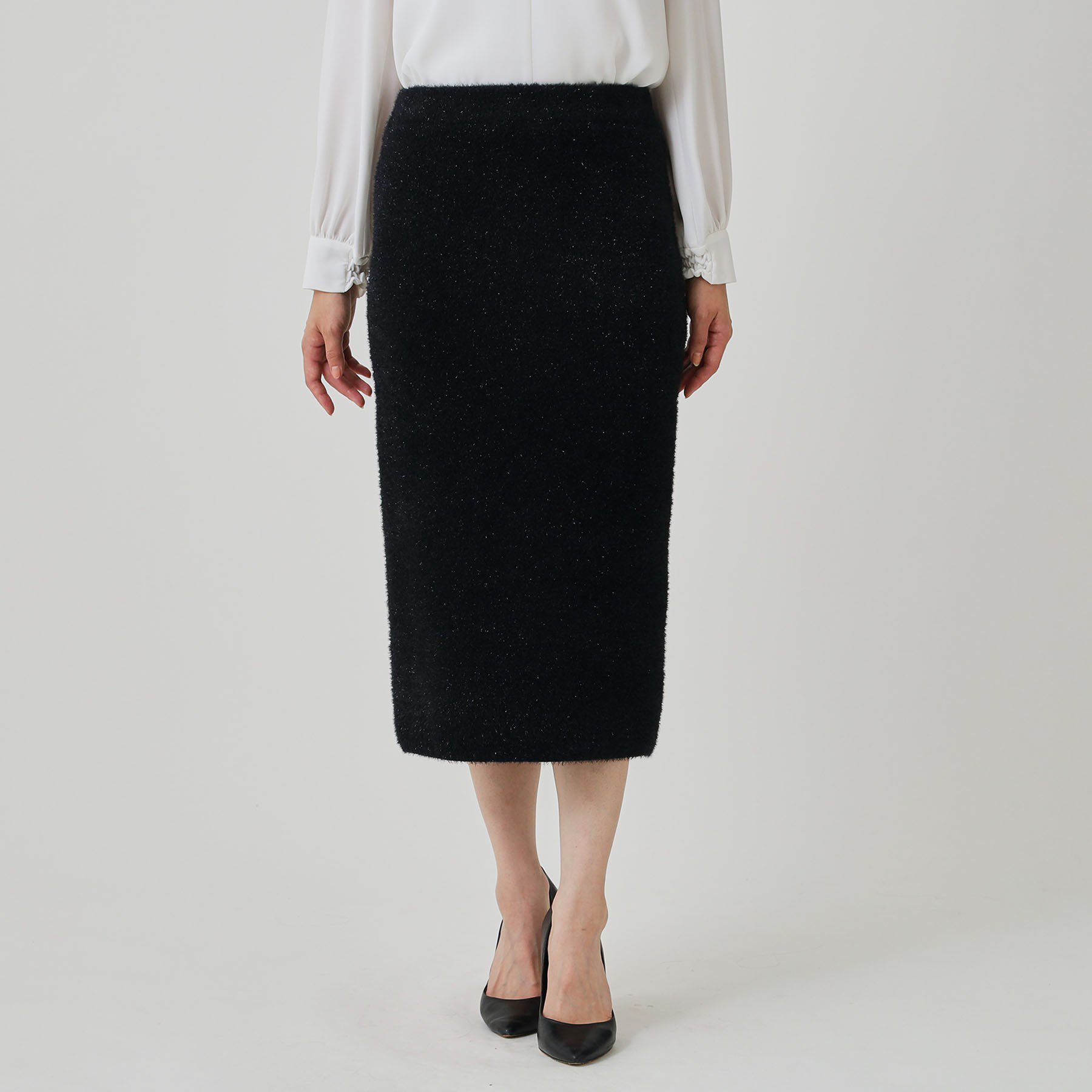 COUP DE CHANCE「【手洗い可／セットアップ可】フェザーモールのニットスカート」|スカート|