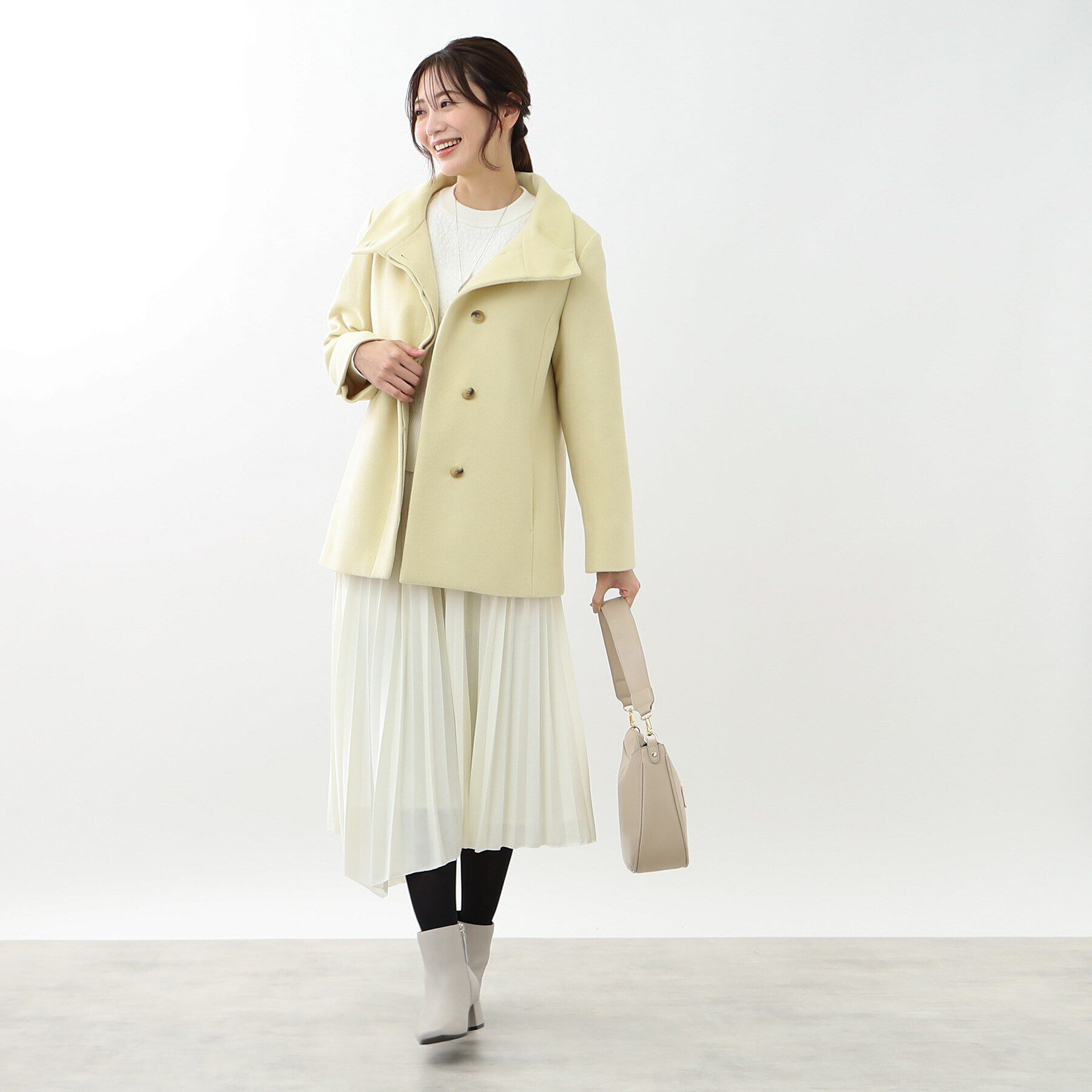 Reflect「【定番人気】スタンドカラーミドルコート」|その他|