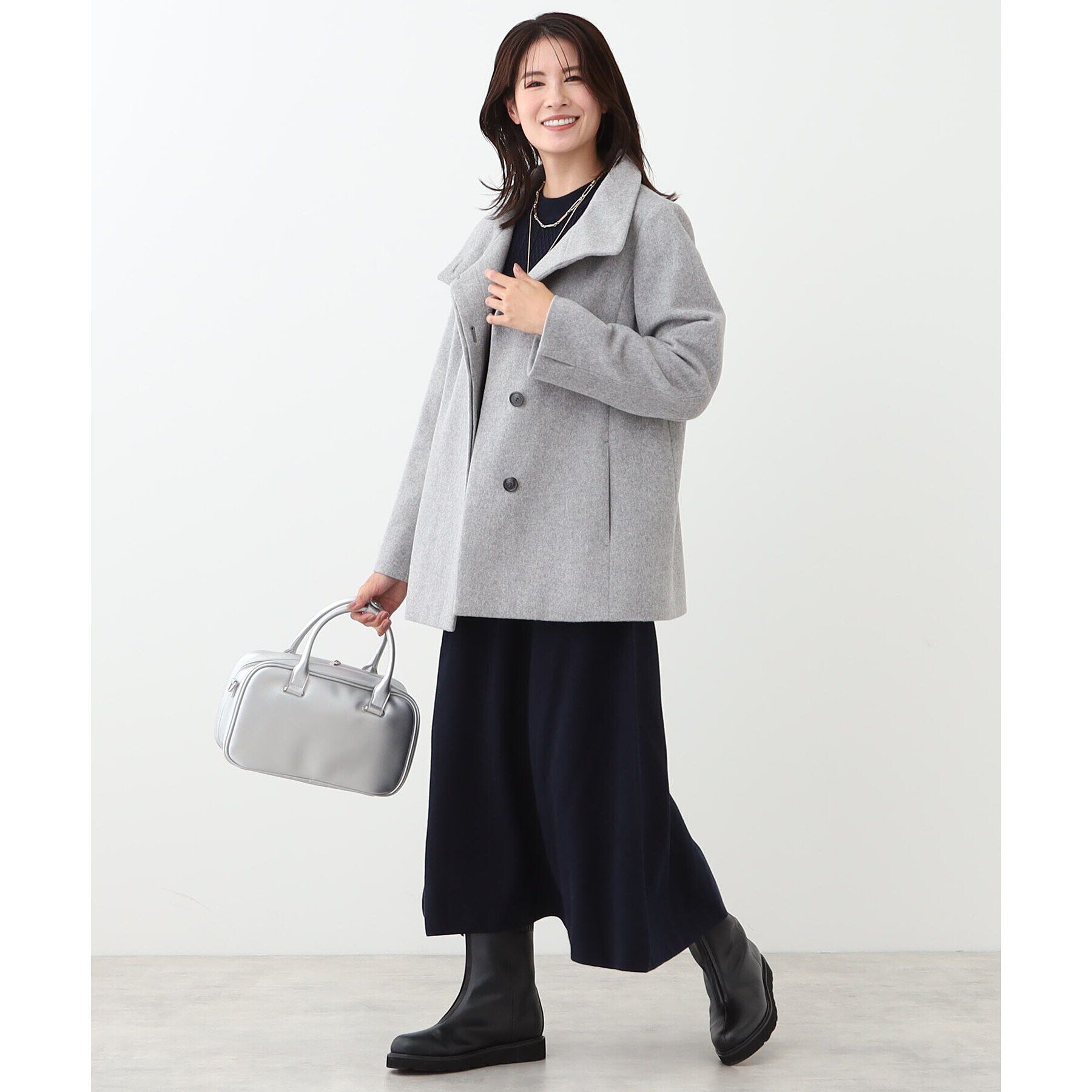 Reflect「【定番人気】スタンドカラーミドルコート」|その他|