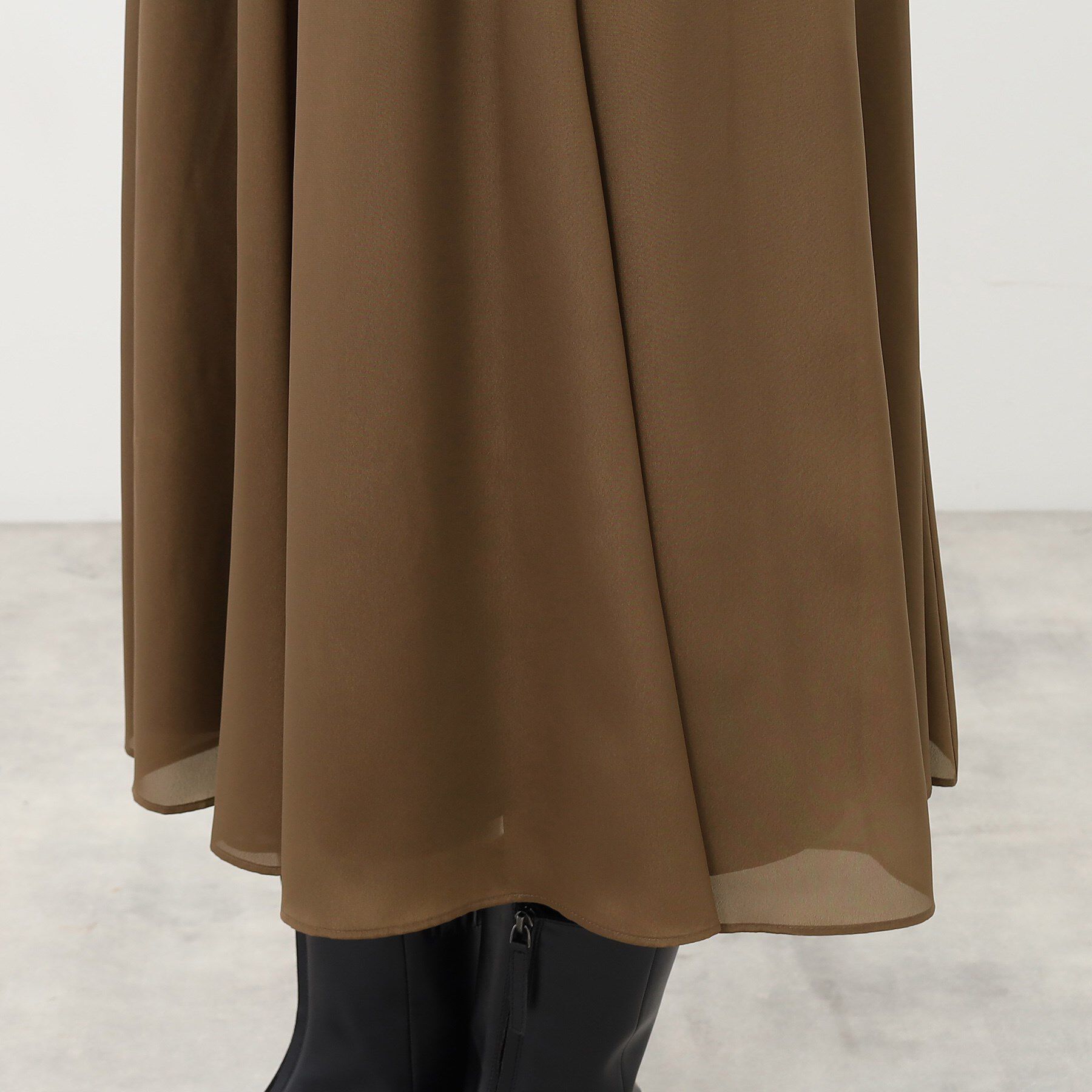 Reflect「【手洗い可/ウエスト総ゴム仕様】フリュイドシフォンスカート」|スカート|