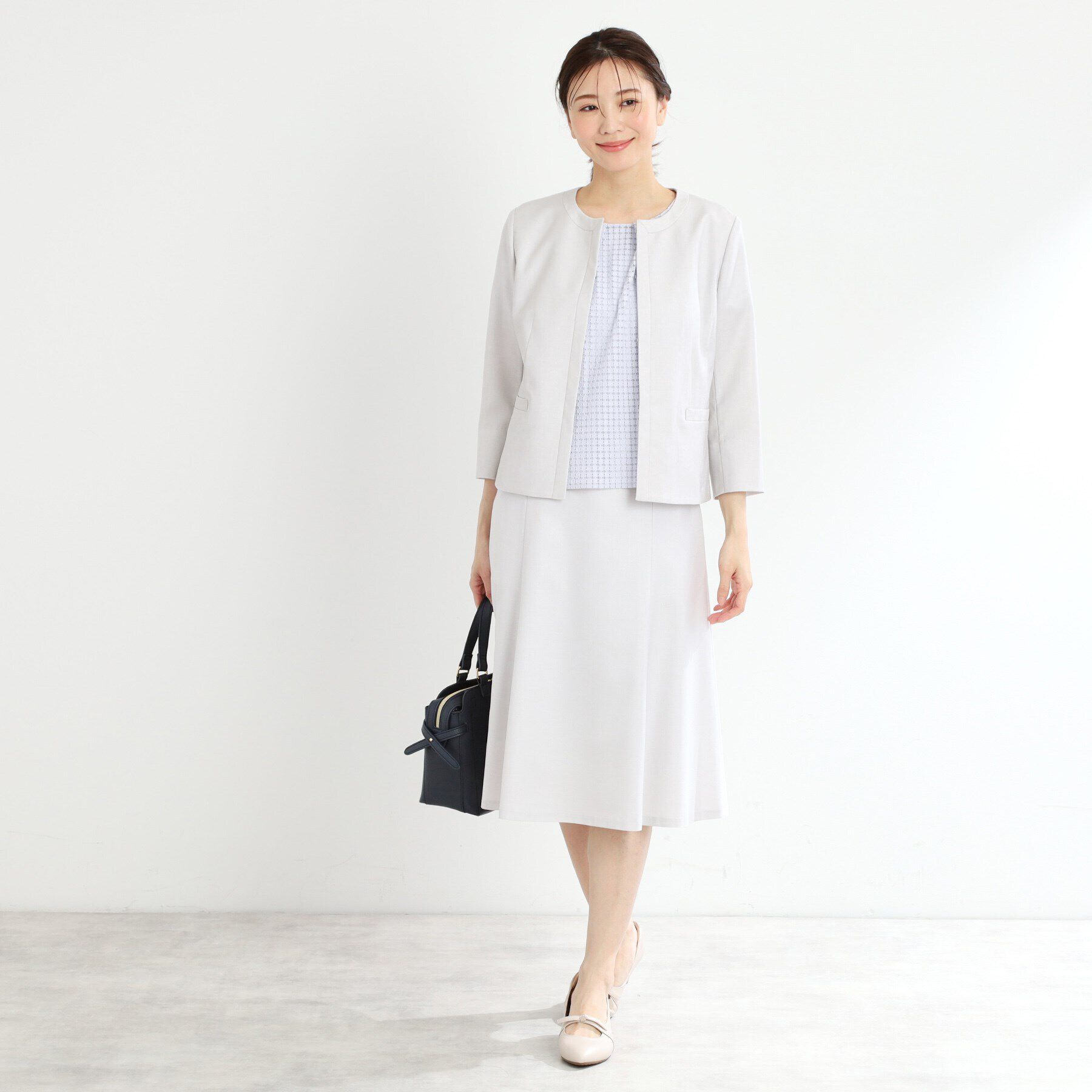 Reflect「【夏SALE／UVカット／接触冷感／洗える／セットアップ可】ドライタッチジャケット」|ノーカラージャケット|