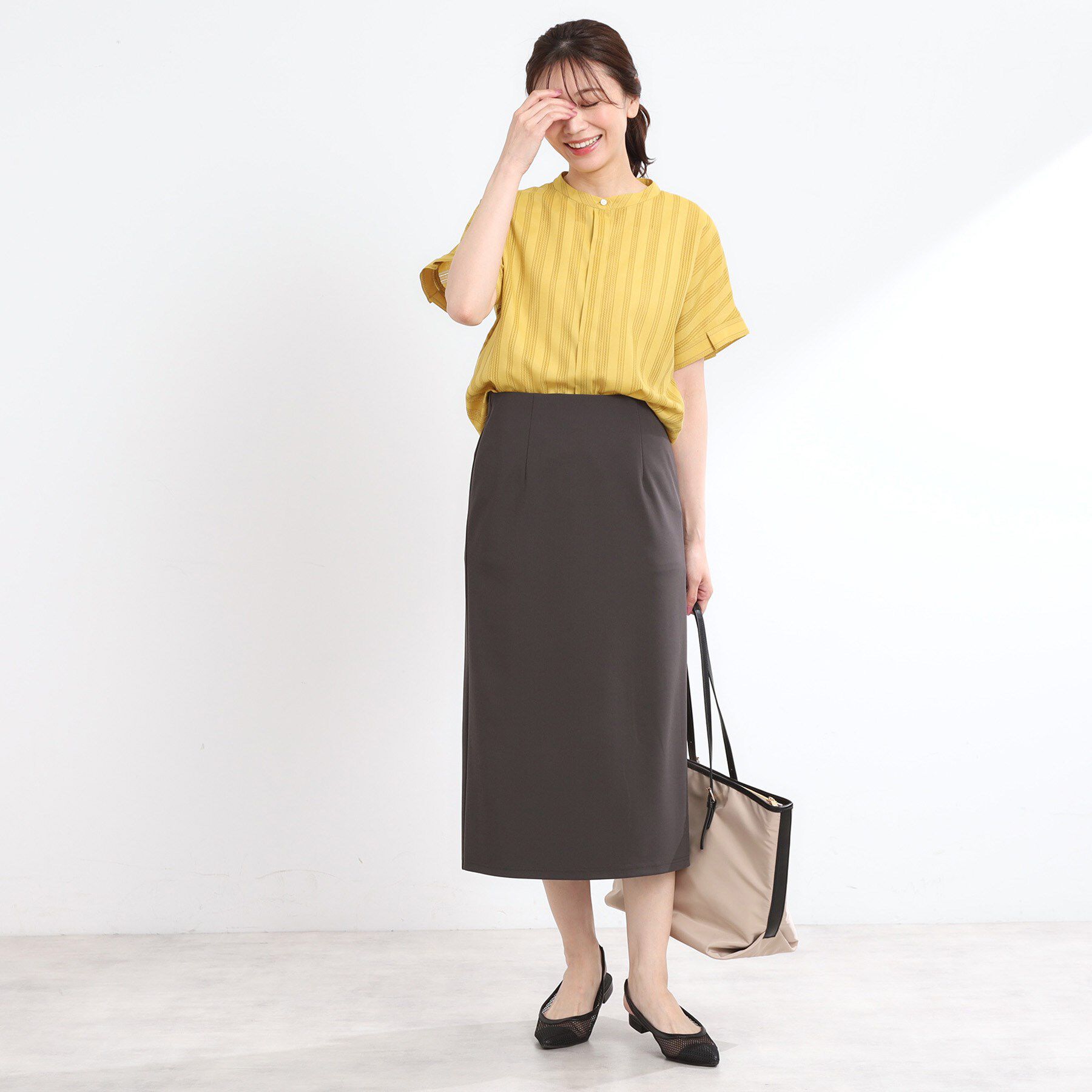 Reflect「【マシンウォッシュ可】ナロースカート」|スカート|