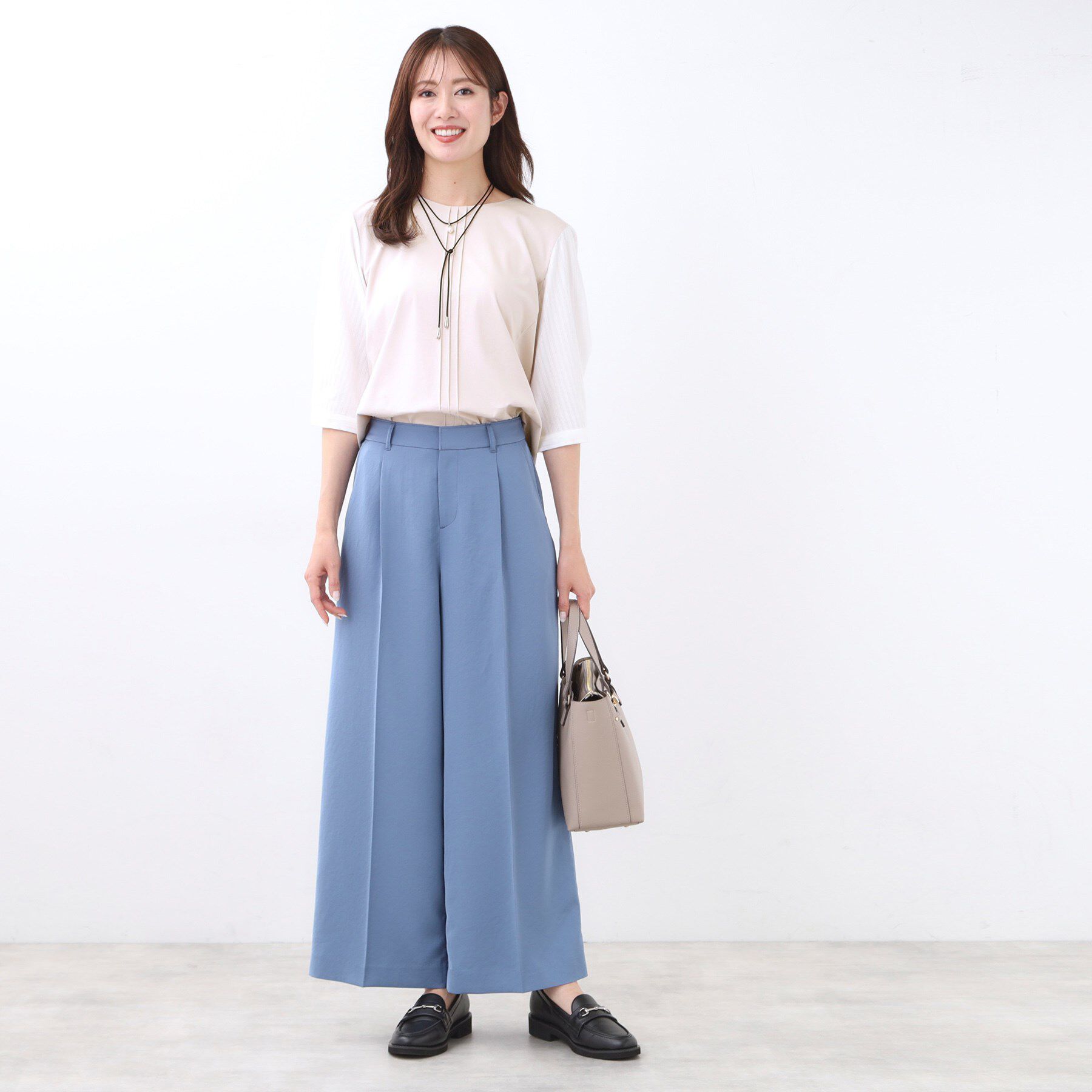 Reflect「【アウターを着てもすっきり／体型カバー／腰周りが気にならない】長め丈プルオーバージャージ」|Tシャツ・カットソー|