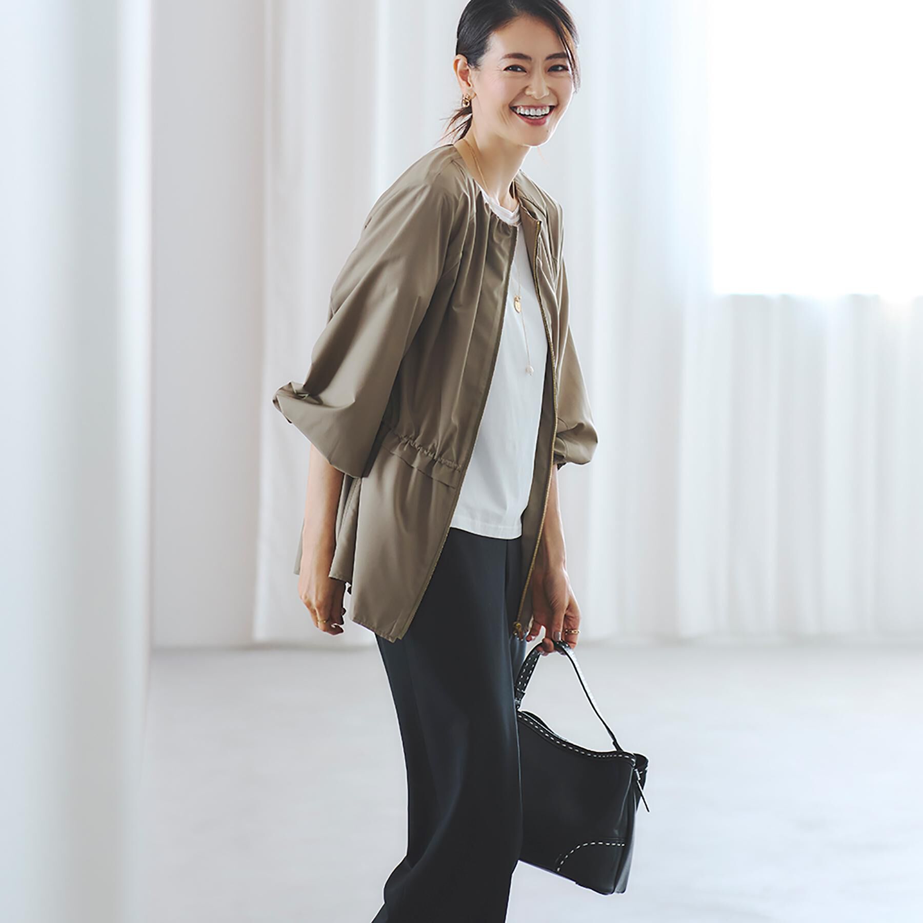 Reflect「【パンツにもスカートにも合わせやすい◎】ライティブルゾン」|ブルゾン・スタジャン|