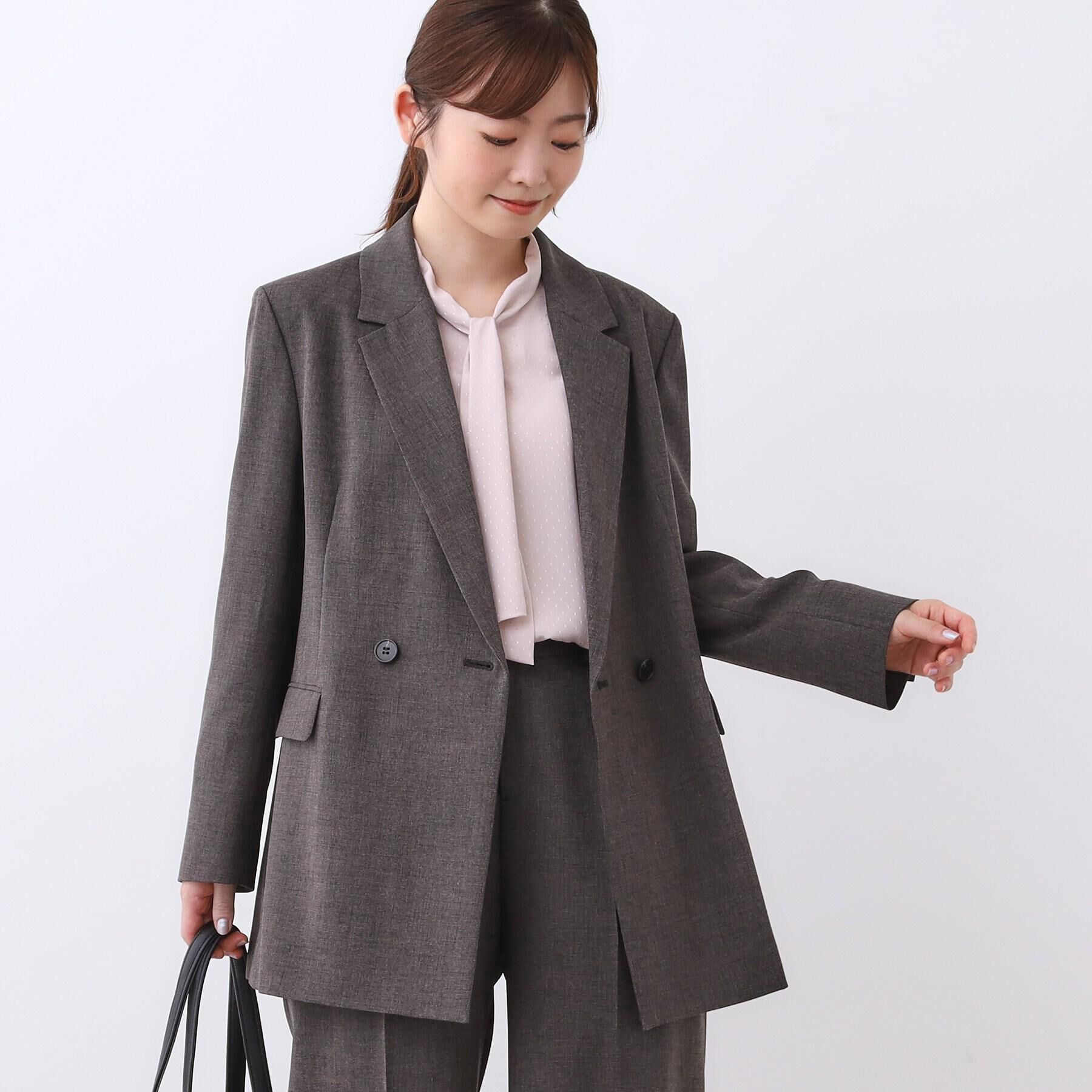 Reflect「【単品使いOK◎／ライトアウター／セットアップ可】リラクシーメランジジャケット」|テーラードジャケット|