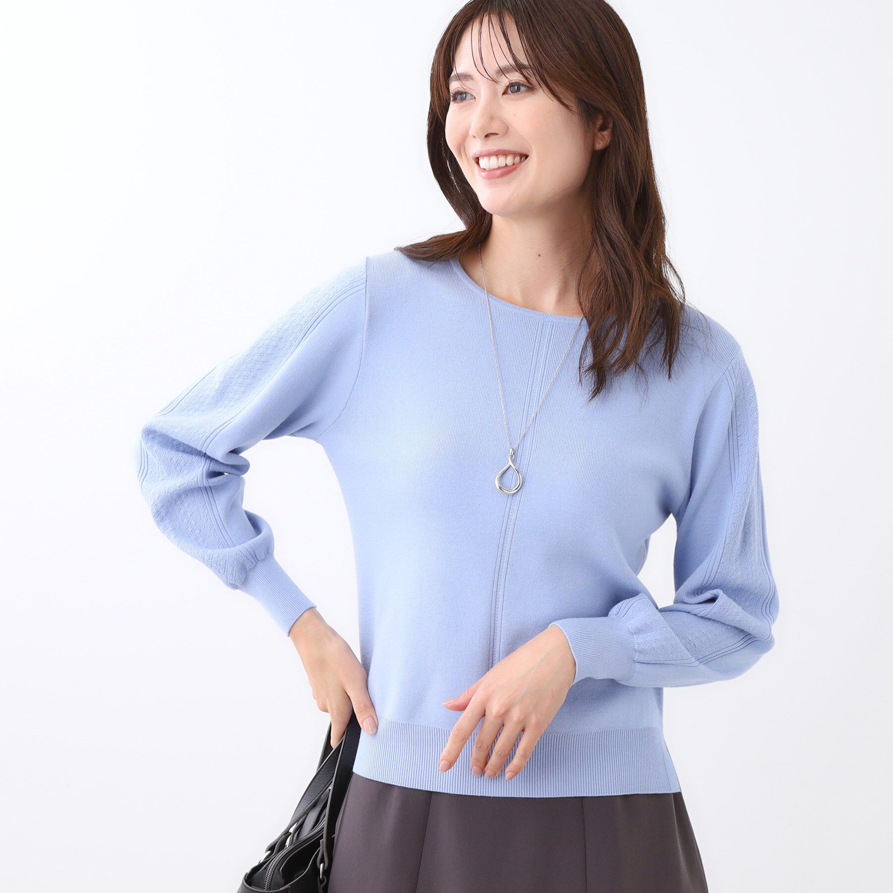 Reflect「【選べる6色／長く着られる◎】ボートネックニット」|ニット・セーター|