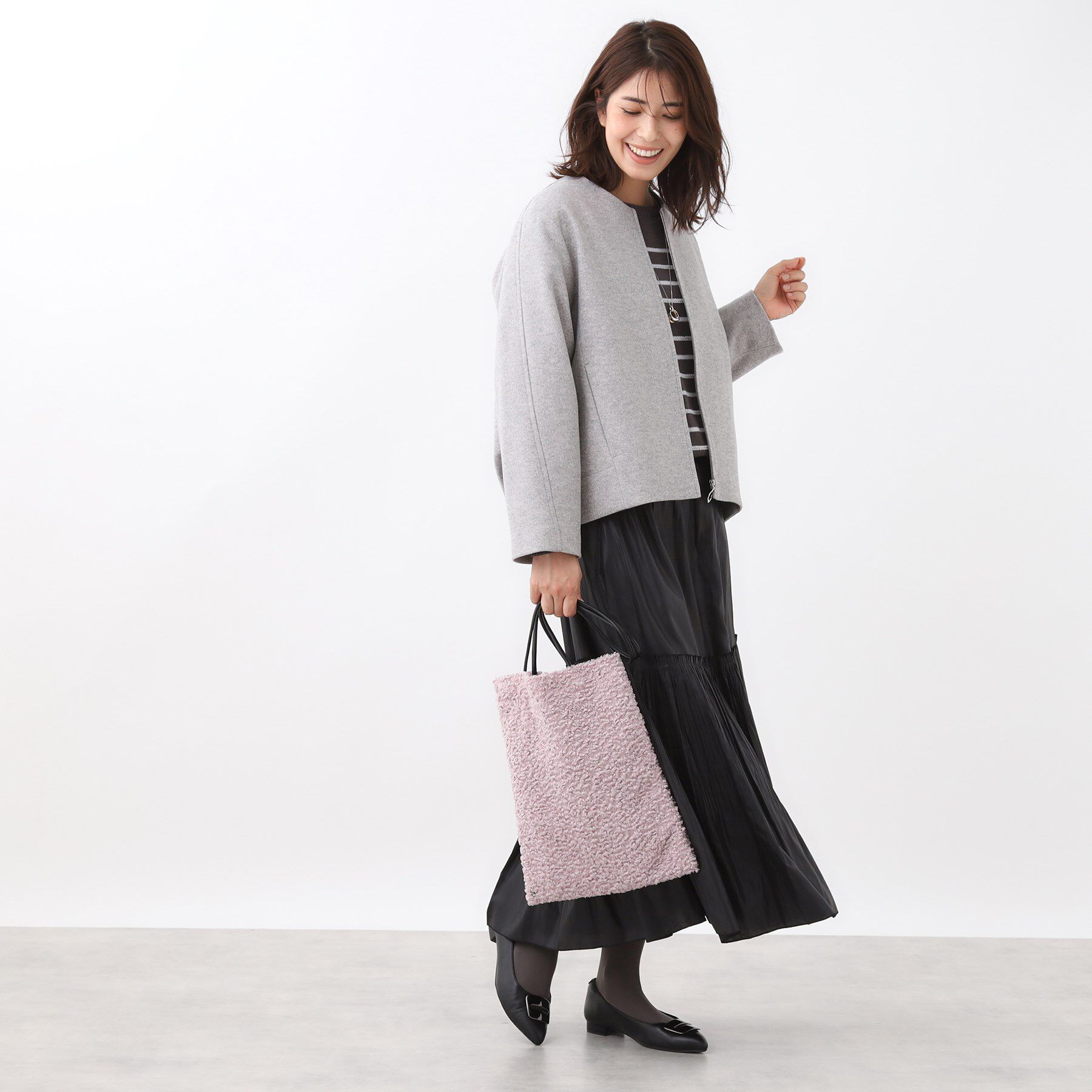 Reflect「【コーディネートのアクセントに◎】もこもこボアトートバッグ」|トートバッグ|