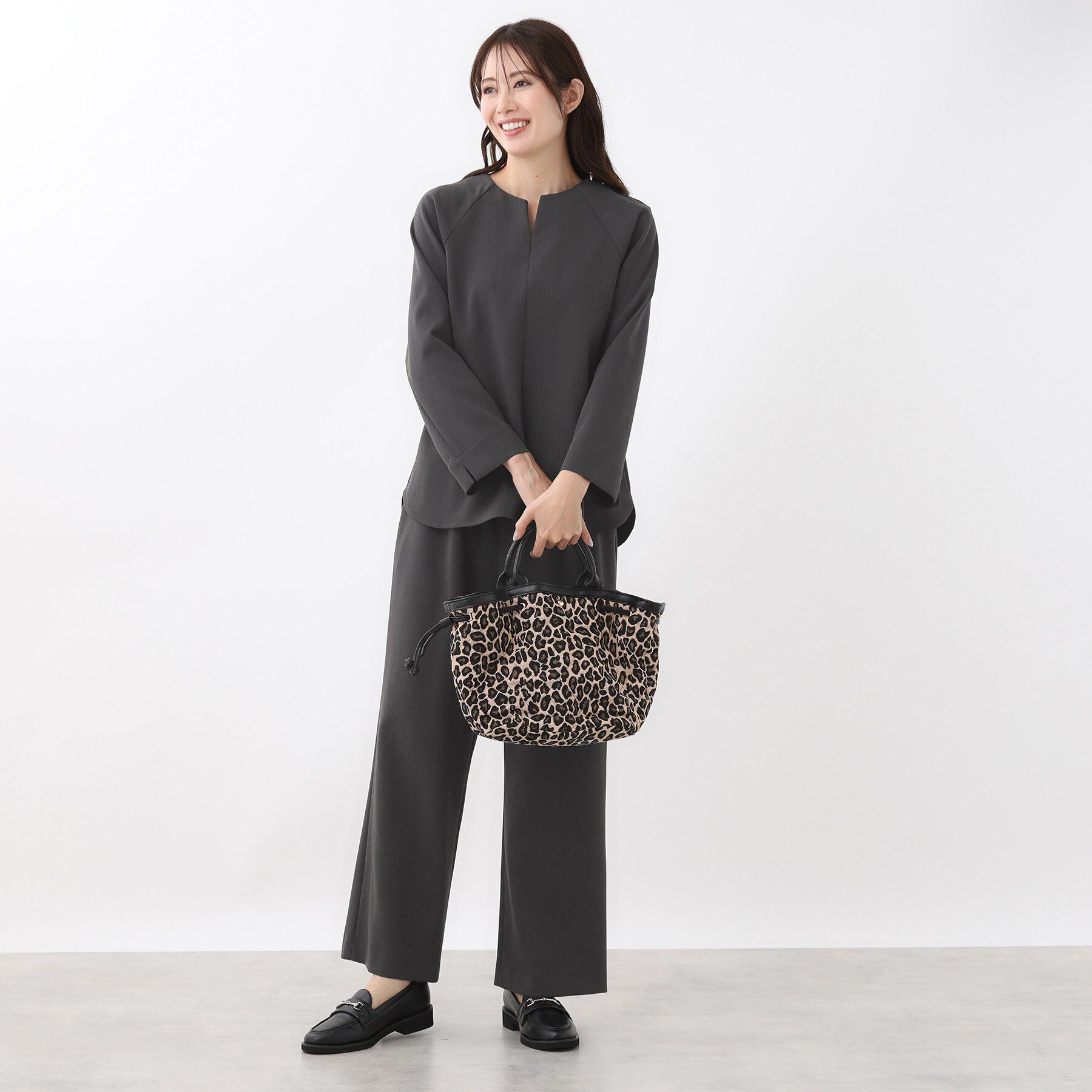 Reflect「【ウエスト総ゴム／セットアップ可】フルレングスストレートパンツ」|その他|