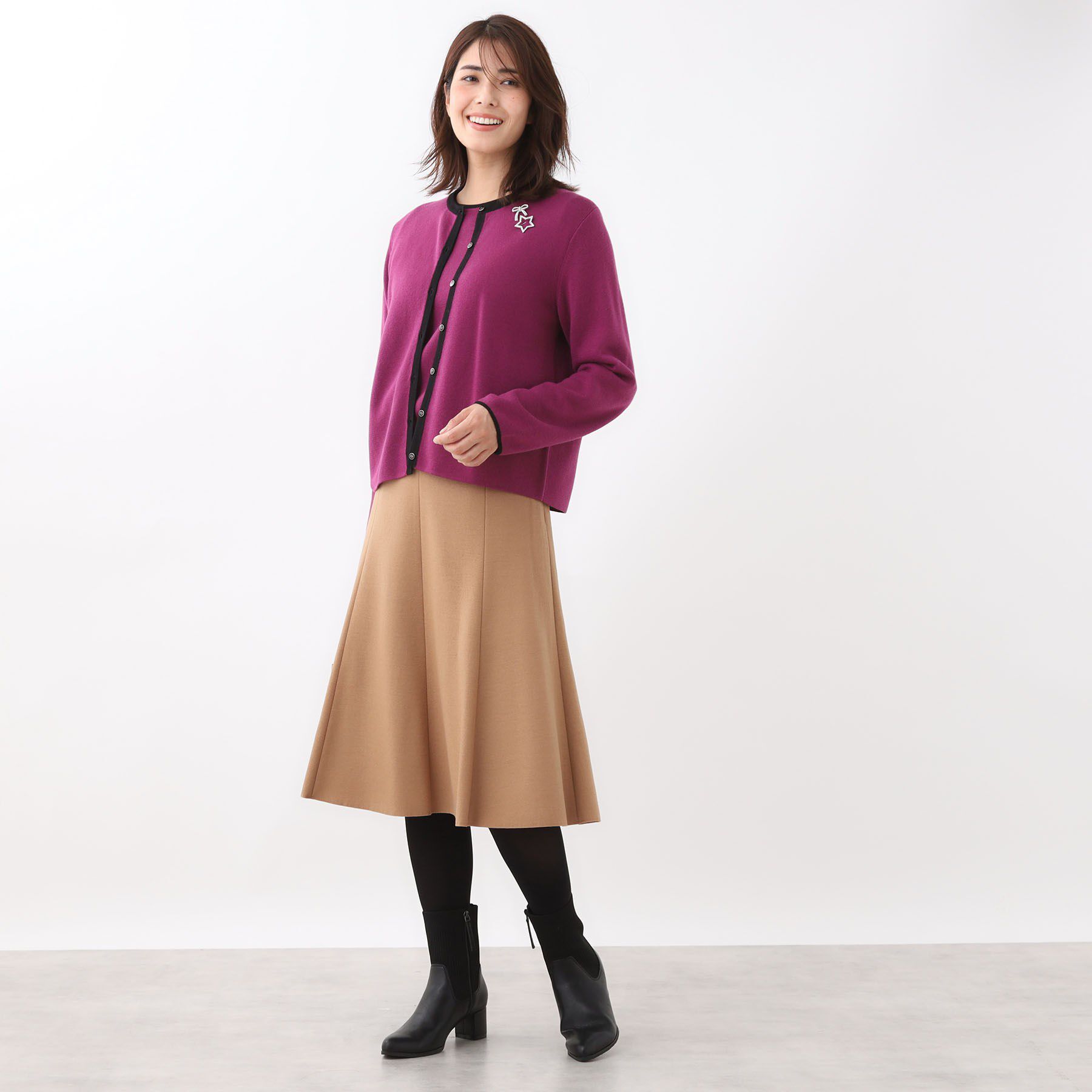 Reflect「【選べる5色◎】フレアフリュイドスカート」|スカート|