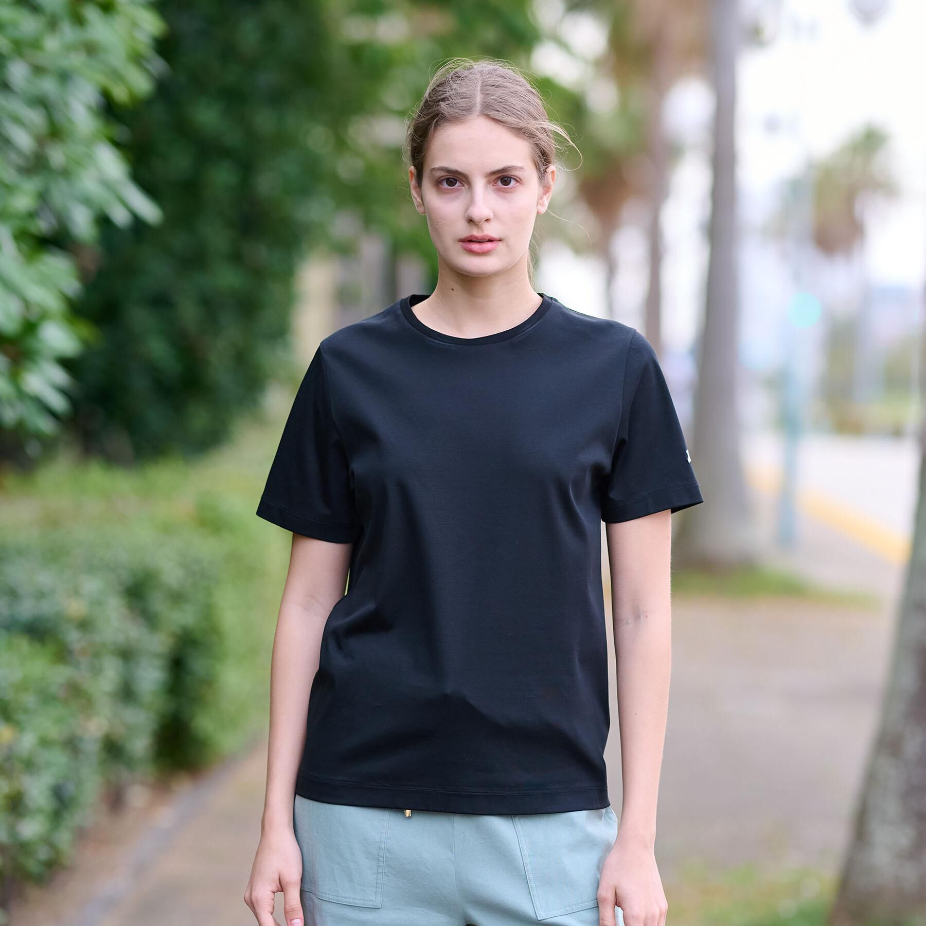 DRESSTERIOR「【接触冷感/抗菌防臭/消臭】アイスクリアコットンTシャツ」|Tシャツ・カットソー|