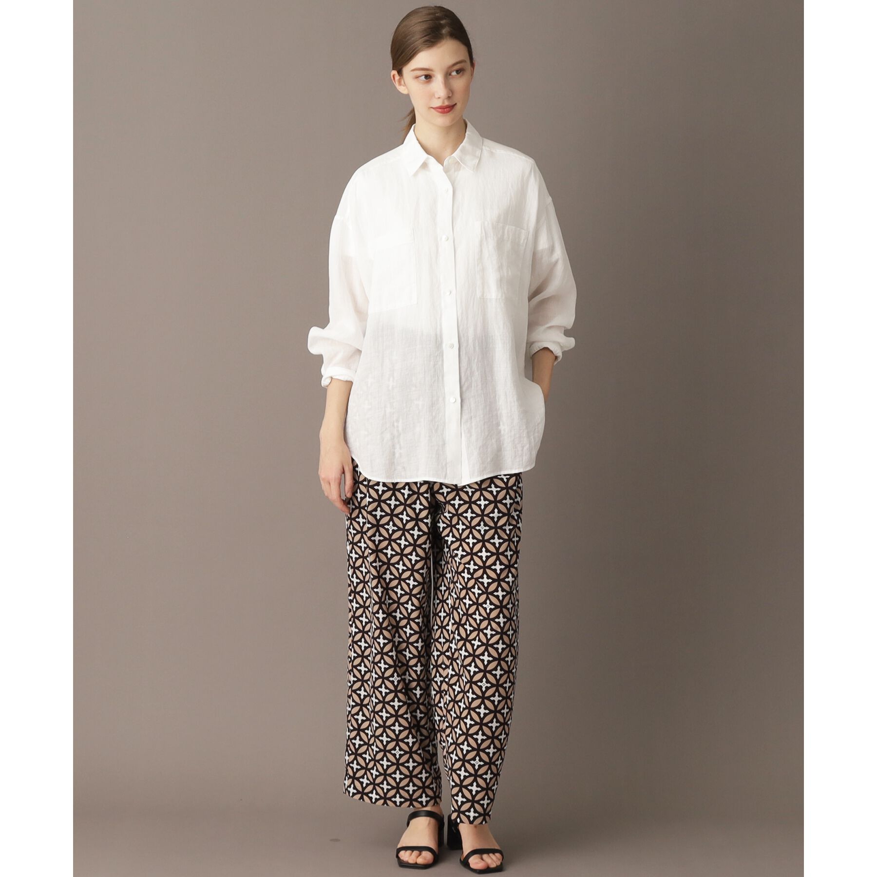 DRESSTERIOR「【人気定番/ラミー100％】ガーメントダイラミーシャツ」|シャツ・ブラウス|