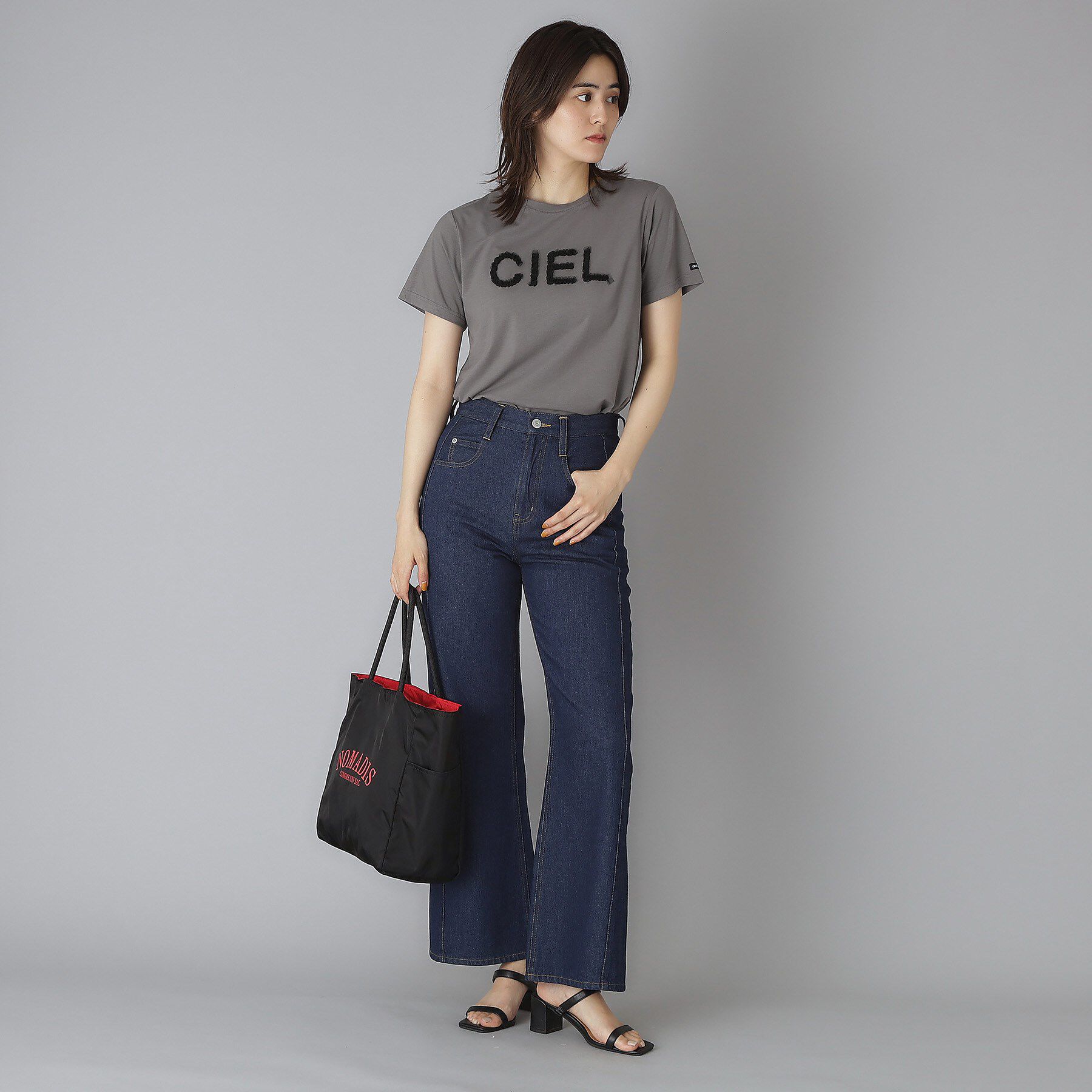 DRESSTERIOR「クリア天竺チュールCIELロゴTシャツ」|Tシャツ・カットソー|