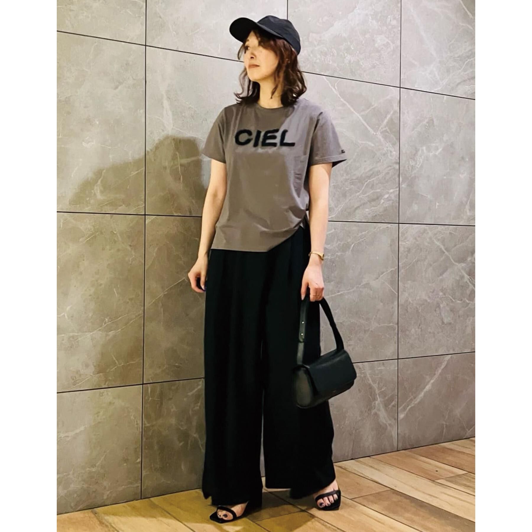 DRESSTERIOR「クリア天竺チュールCIELロゴTシャツ」|Tシャツ・カットソー|