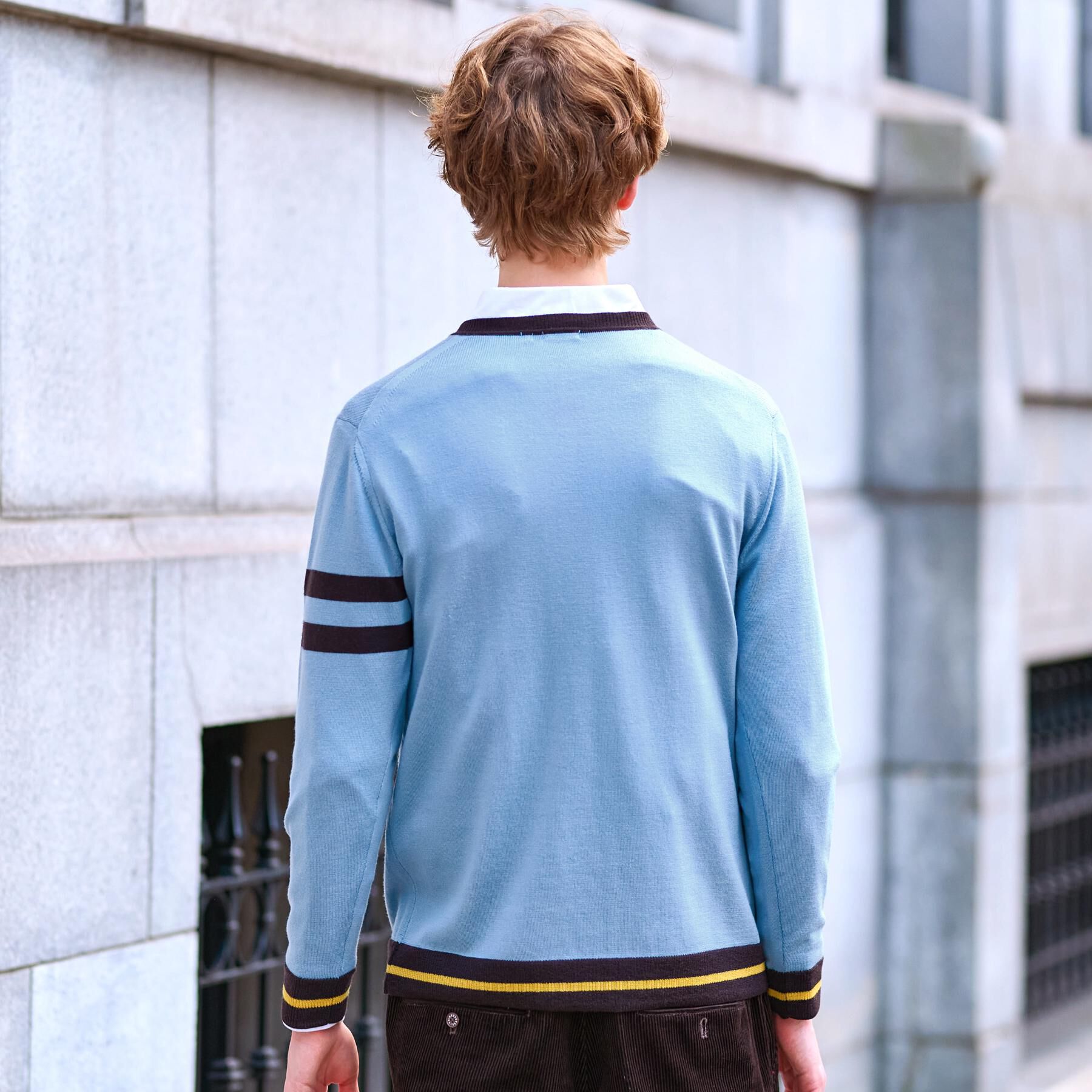 DRESSTERIOR「ウォッシャブルファインメリノ Vネックニット」|ニット・セーター|