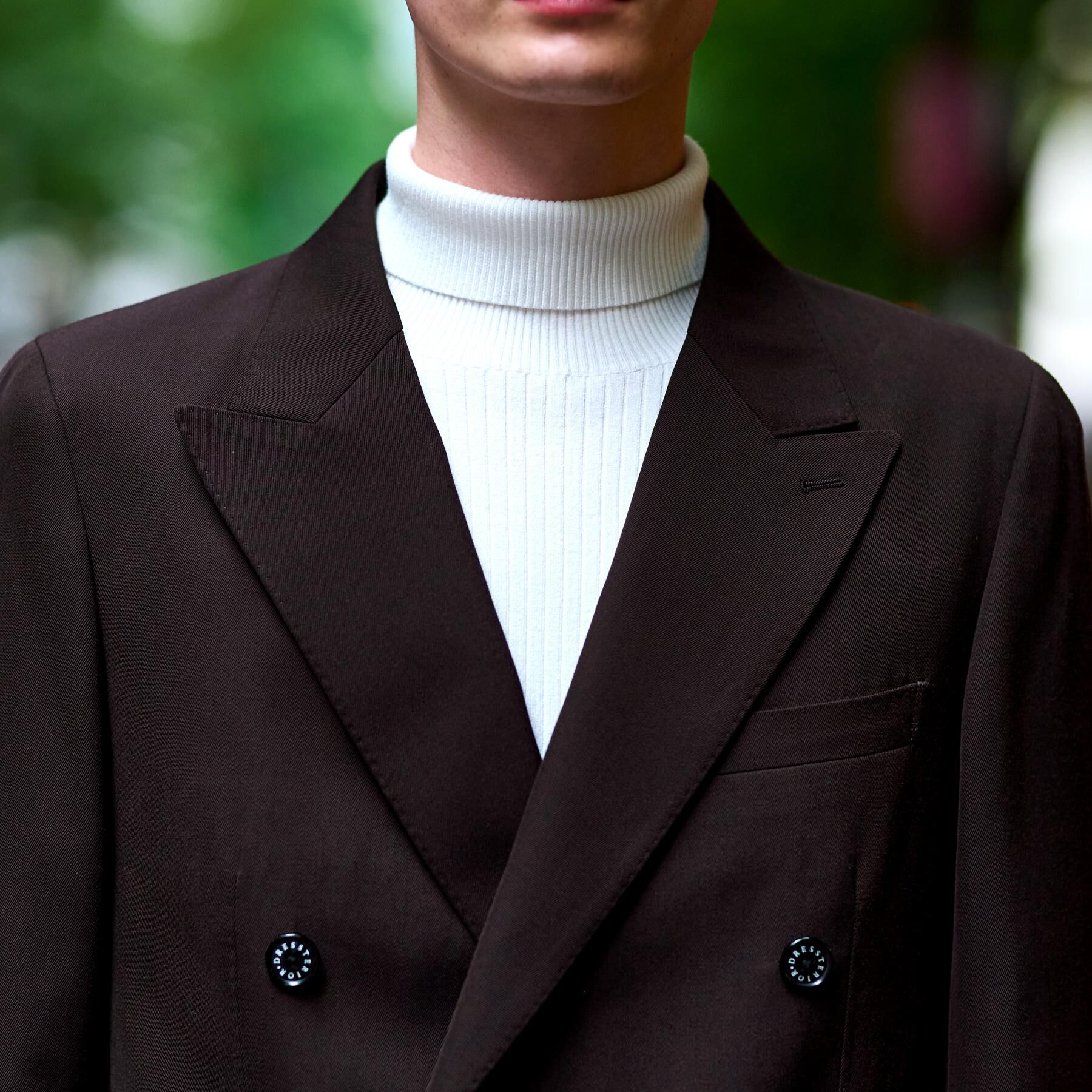 DRESSTERIOR「【セットアップ可】ブラウンツイル ダブルジャケット」|テーラードジャケット|