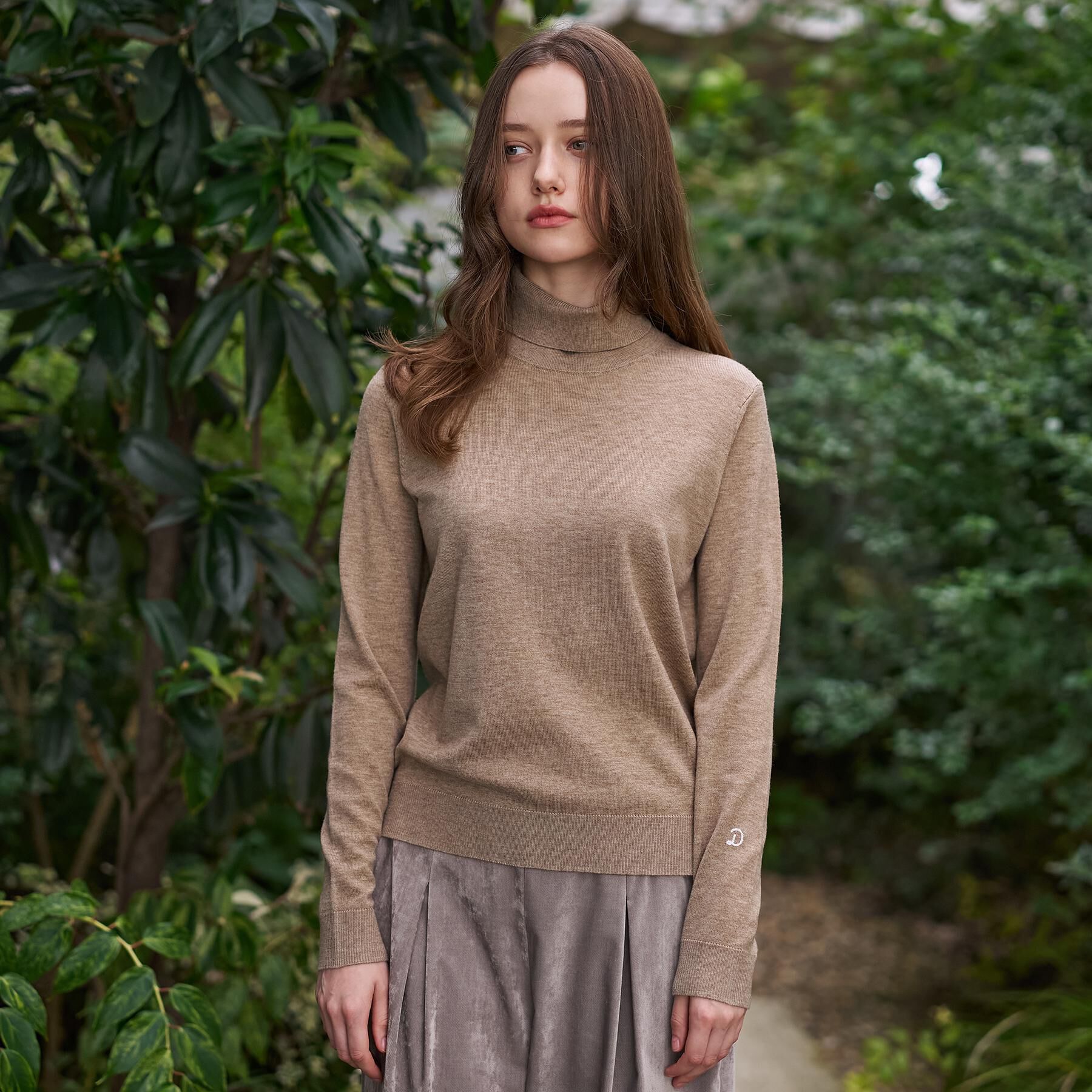 DRESSTERIOR「【CLASSY.12月号/otonaMUSE11月号掲載】ウールブレンド天竺タートルニット」|ニット・セーター|