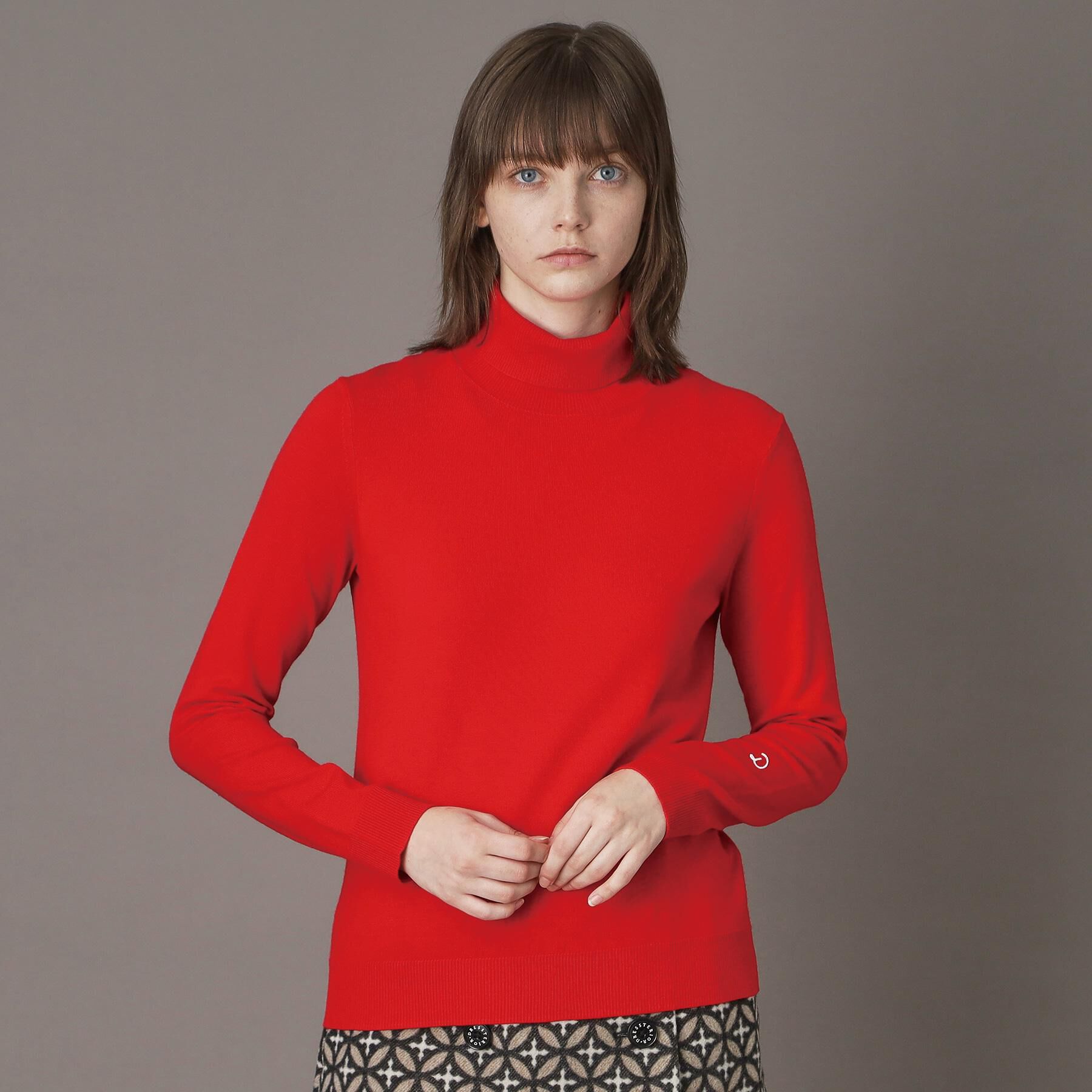 DRESSTERIOR「【CLASSY.12月号/otonaMUSE11月号掲載】ウールブレンド天竺タートルニット」|ニット・セーター|