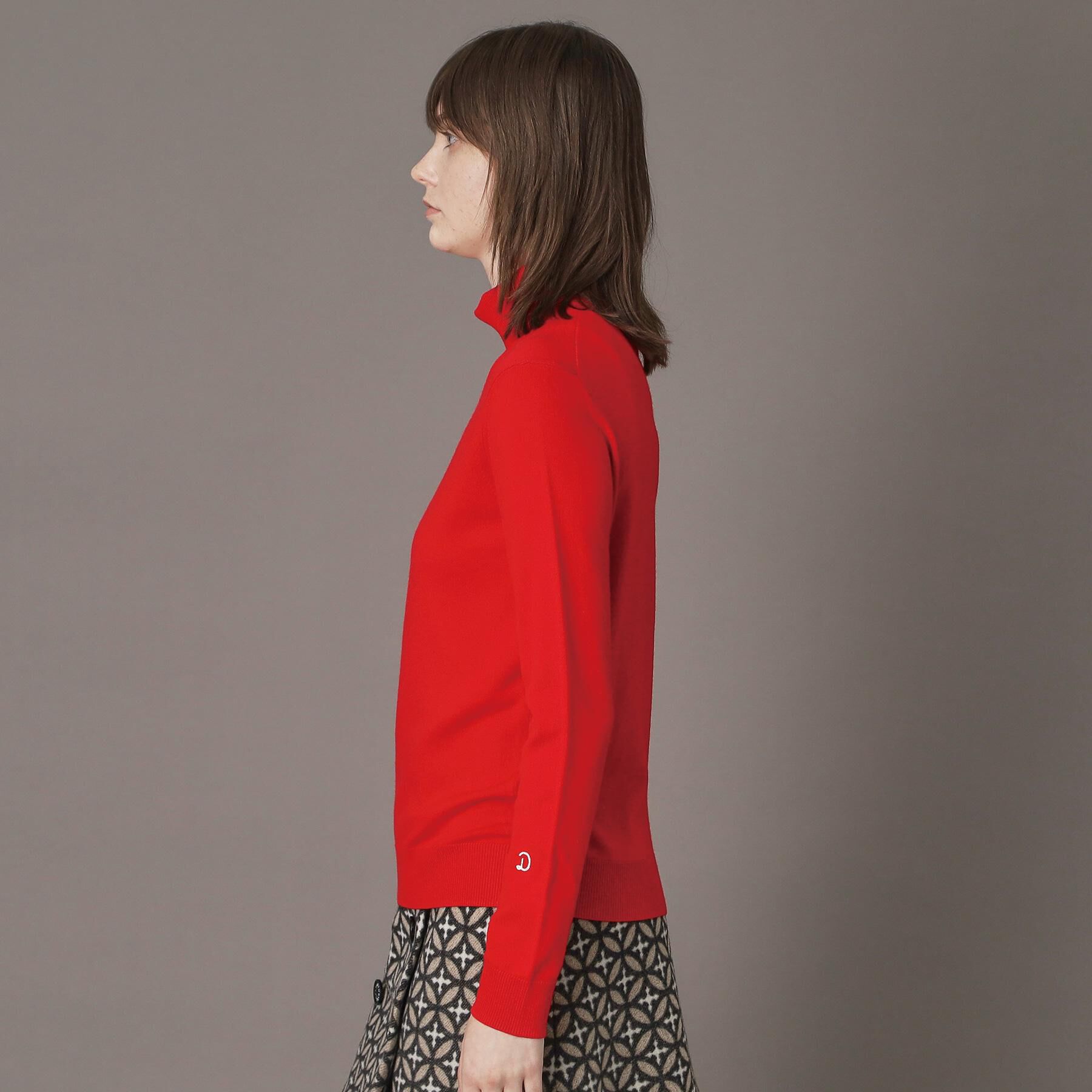 DRESSTERIOR「【CLASSY.12月号/otonaMUSE11月号掲載】ウールブレンド天竺タートルニット」|ニット・セーター|