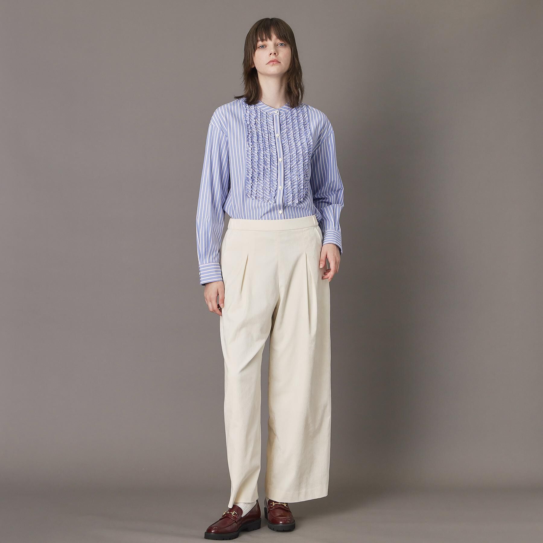 DRESSTERIOR「フロントフリルブラウス」|シャツ・ブラウス|