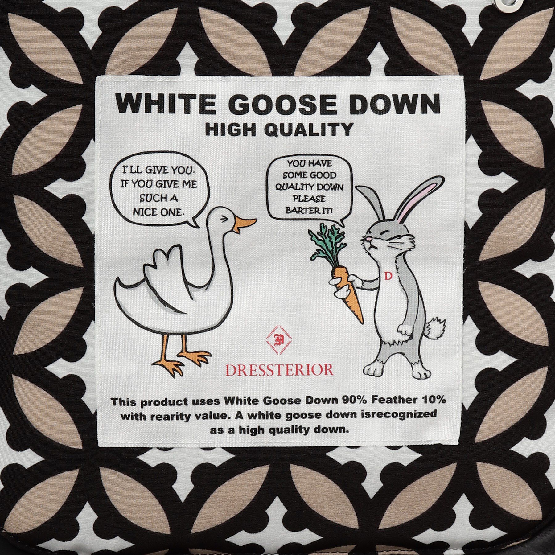 DRESSTERIOR「【700フィルパワー/高品質ダウン】ウォータープルーフ ホワイトグースダウン」|ダウン|