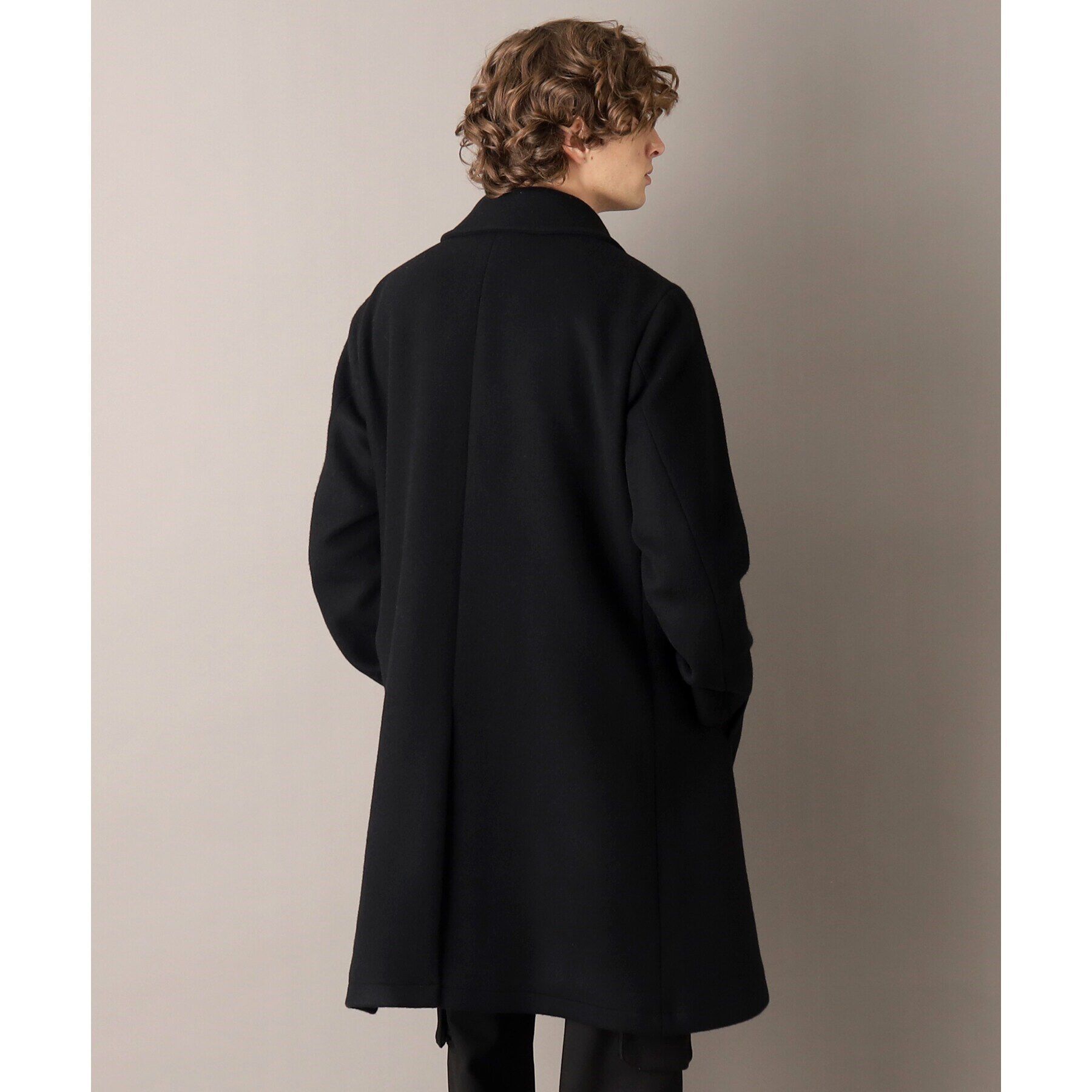 DRESSTERIOR「【SUPER140&rsquo;sウール】メルトン ステンカラーコート」|ステンカラーコート|