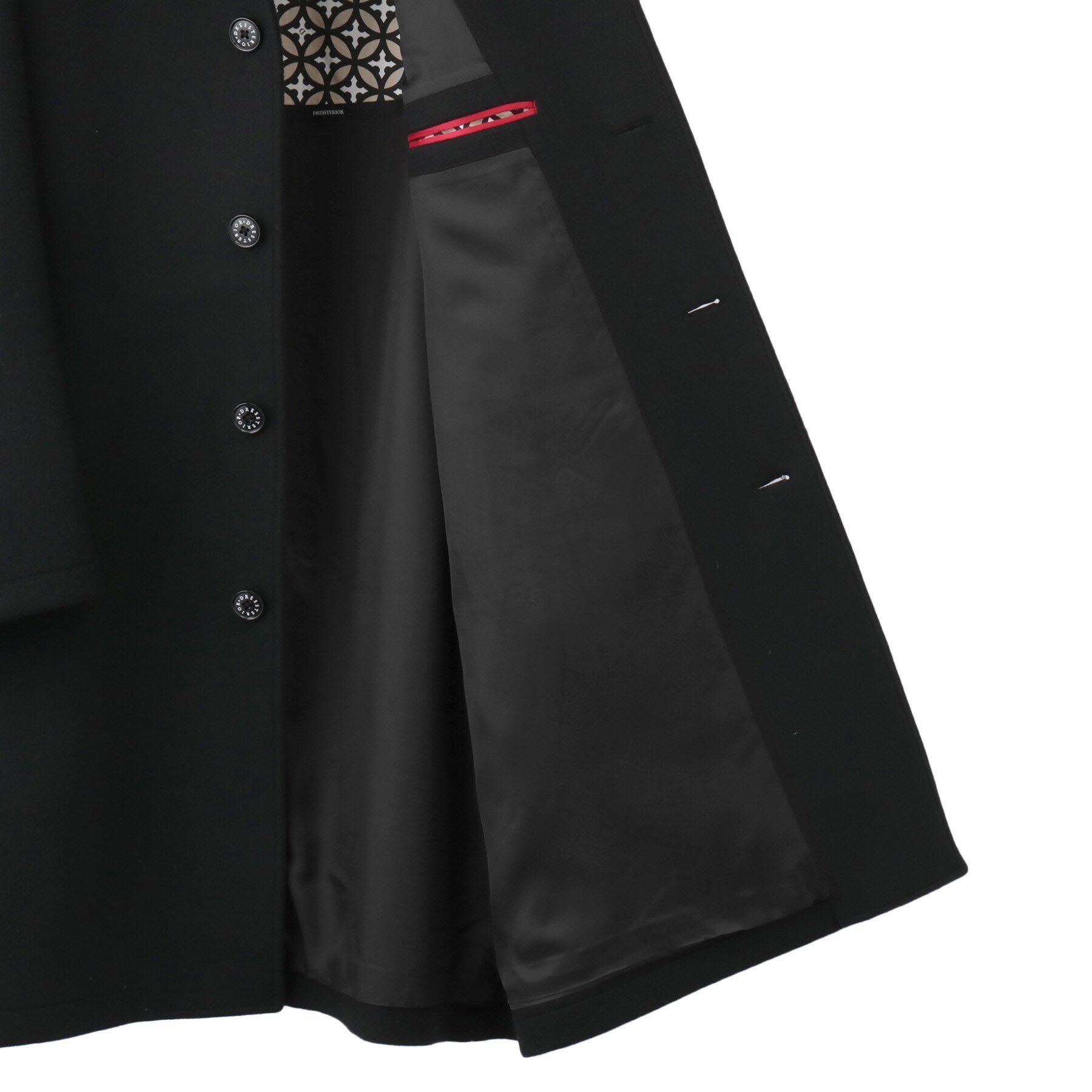 DRESSTERIOR「【SUPER140&rsquo;sウール】メルトン ステンカラーコート」|ステンカラーコート|