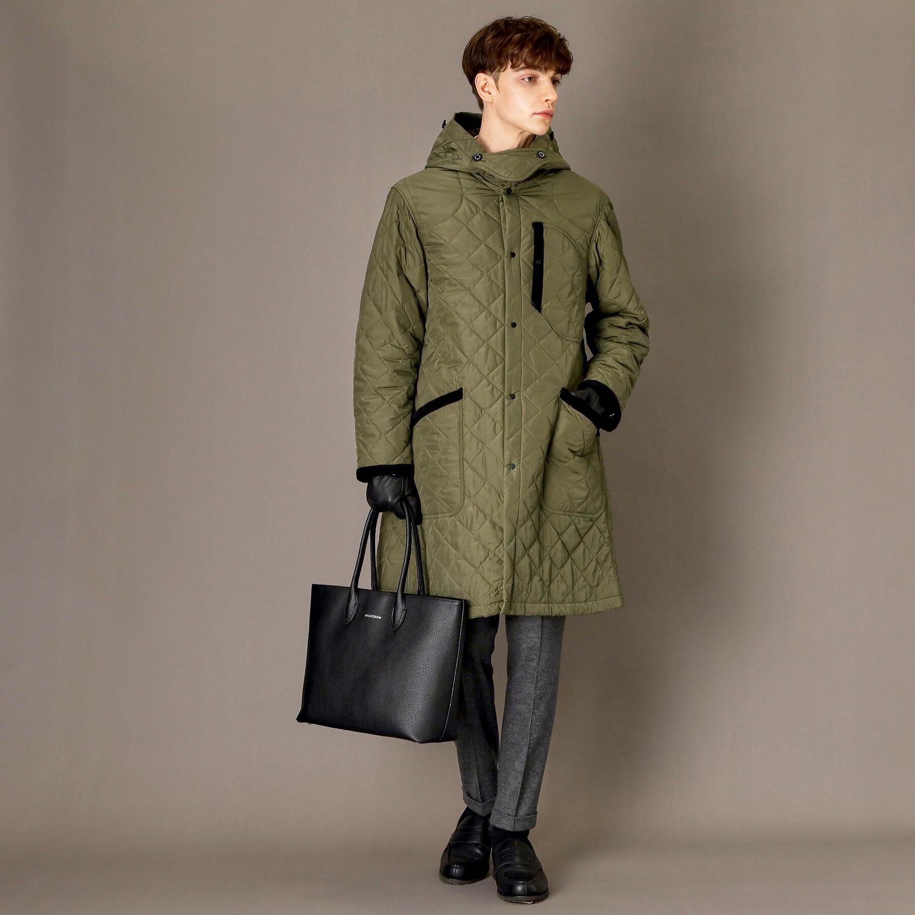 DRESSTERIOR「キルティング フーデット コート」|ダウン|