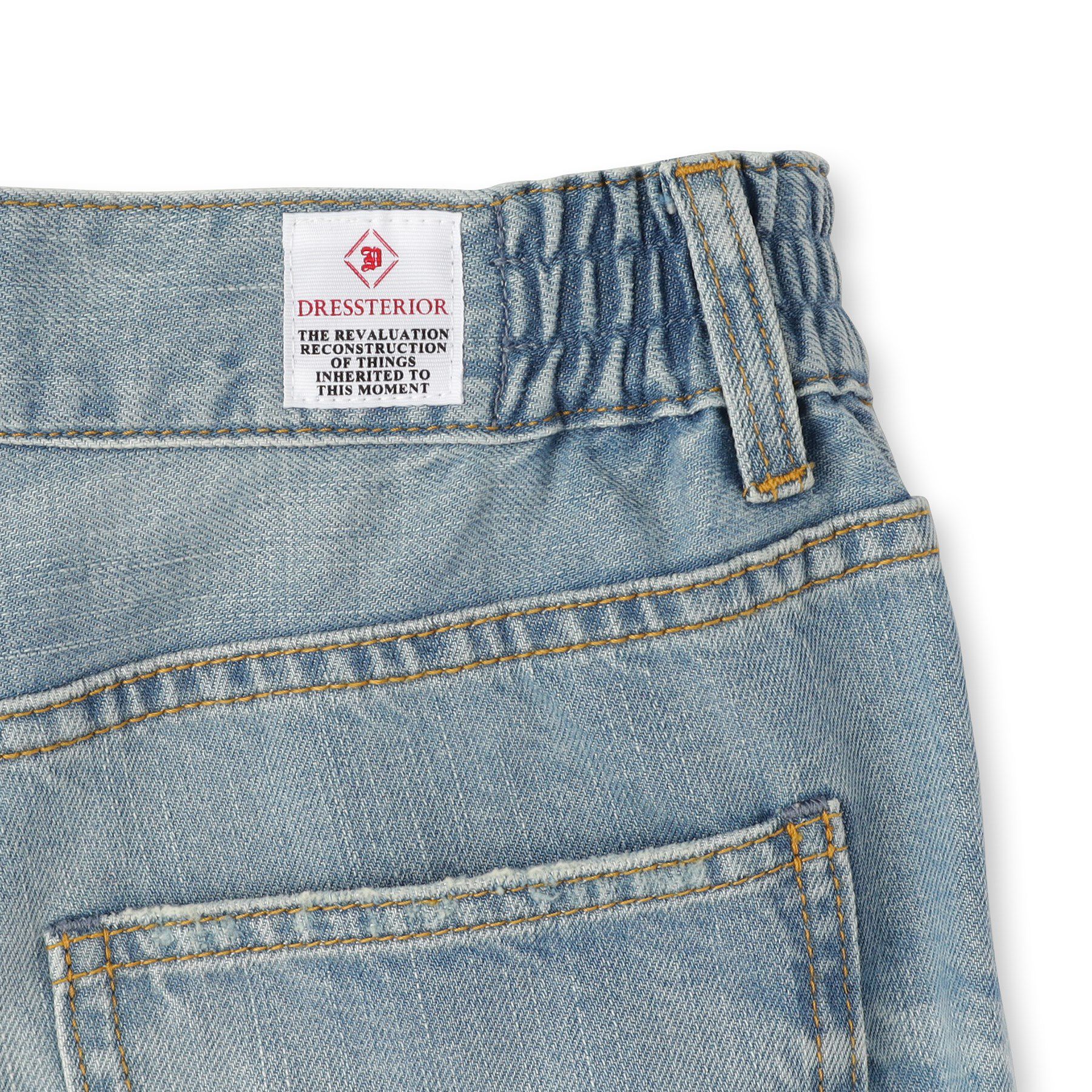 DRESSTERIOR「センタープレスストレートデニム」|デニム|
