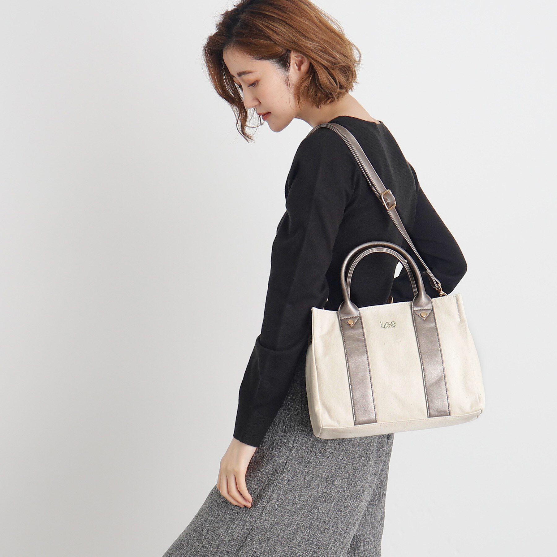 grove「【Lee別注】スクエアキャンバストート」|トートバッグ|