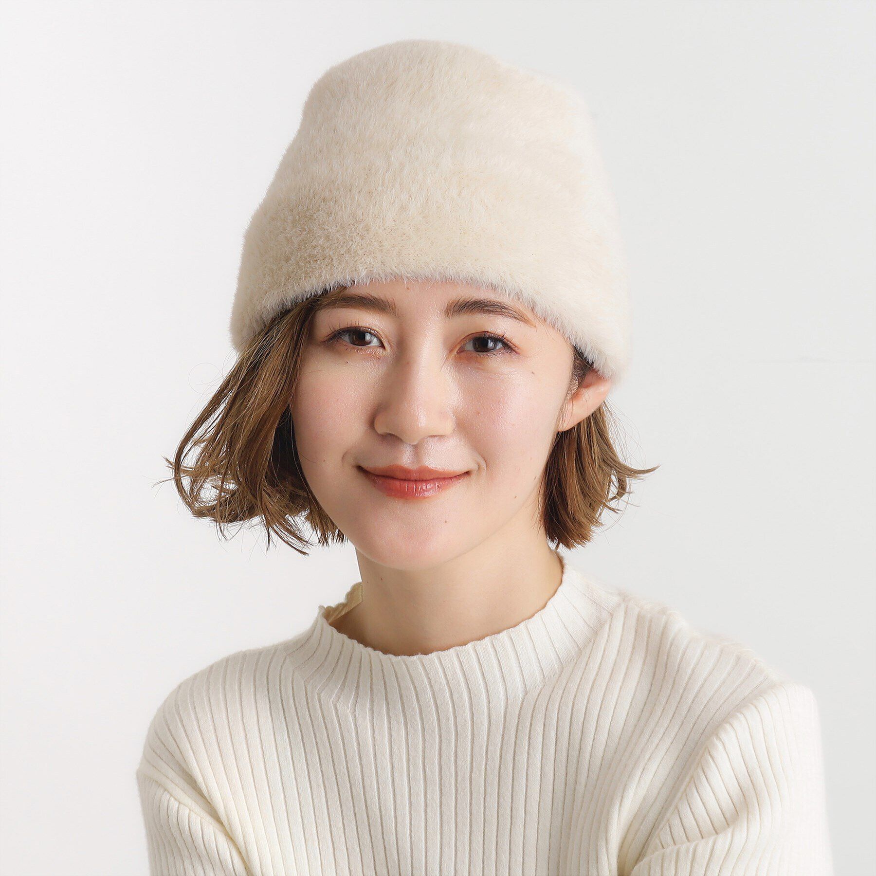 grove「ふわふわシャギーワッチ」|ニット帽|