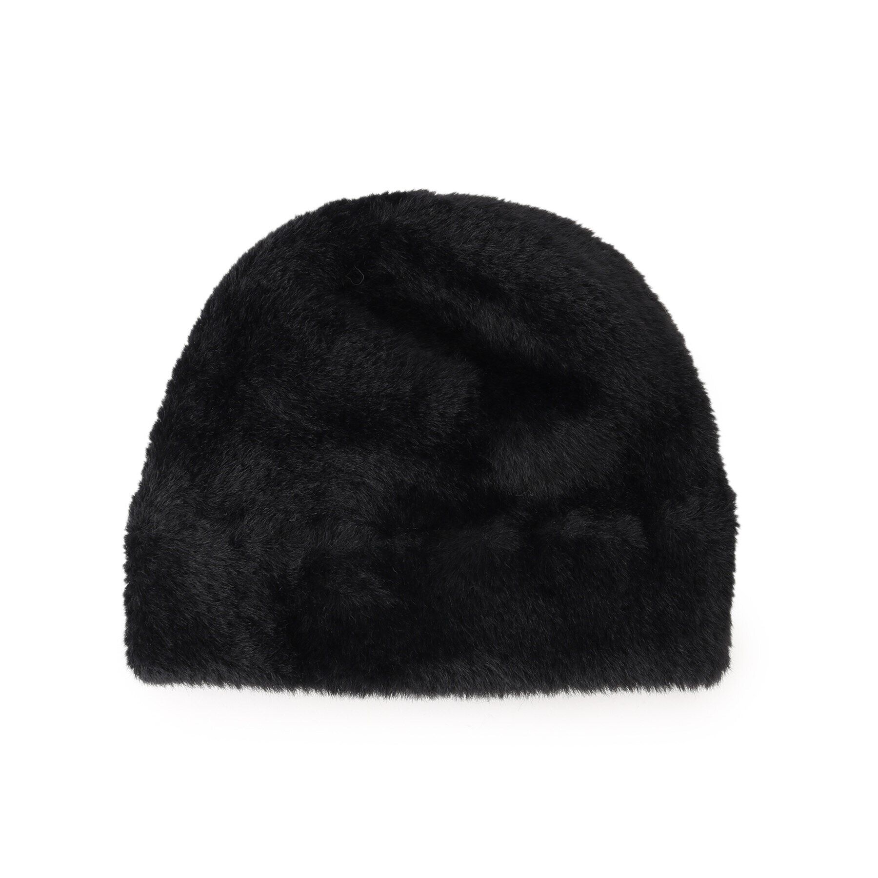 grove「ふわふわシャギーワッチ」|ニット帽|ブラック(019)