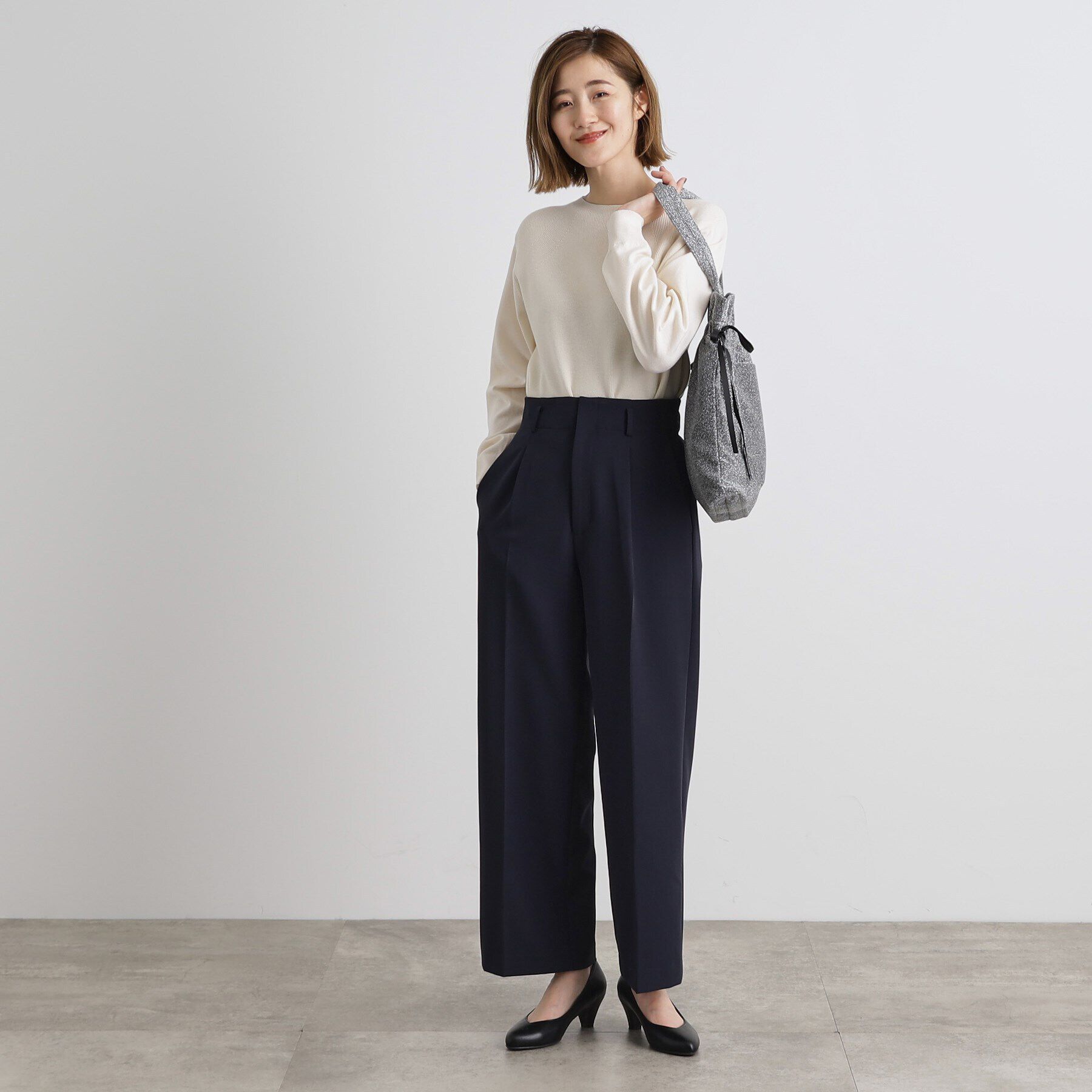 grove「【洗える】しなやかストレッチワイドパンツ」|その他|